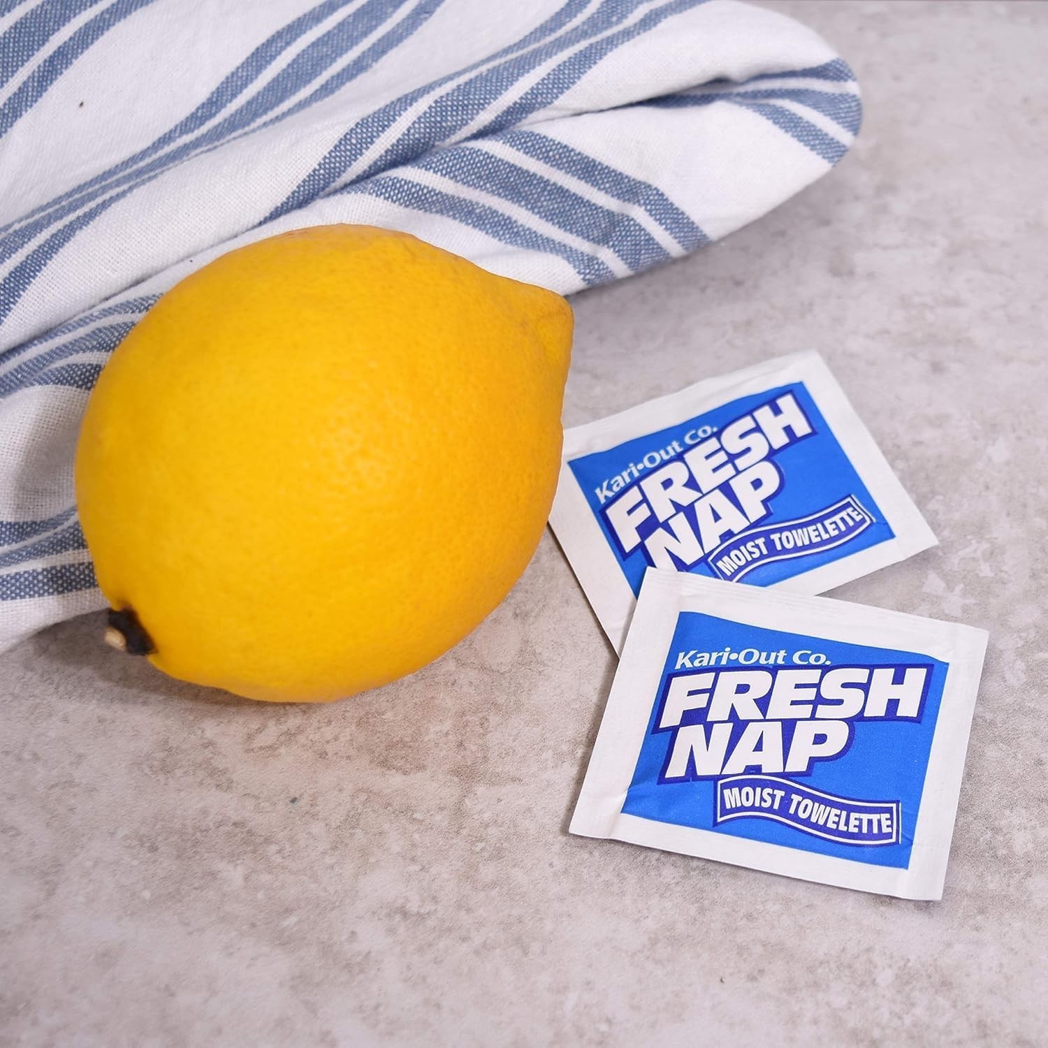Fresh Nap Lemon Moist Towelette – 100 Count