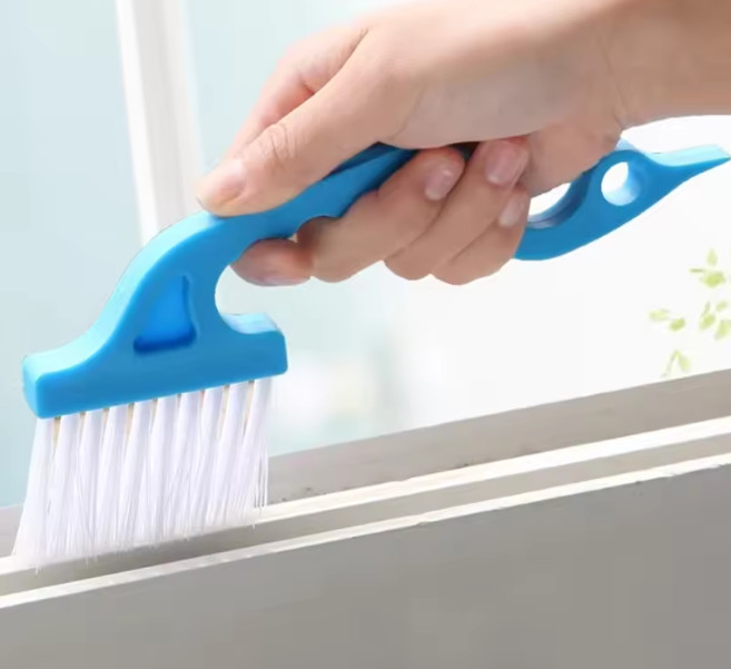 2-in-1 Windows Gap Cleaning Brush & Flat Shovel Household Tool for Kitchen, Bath