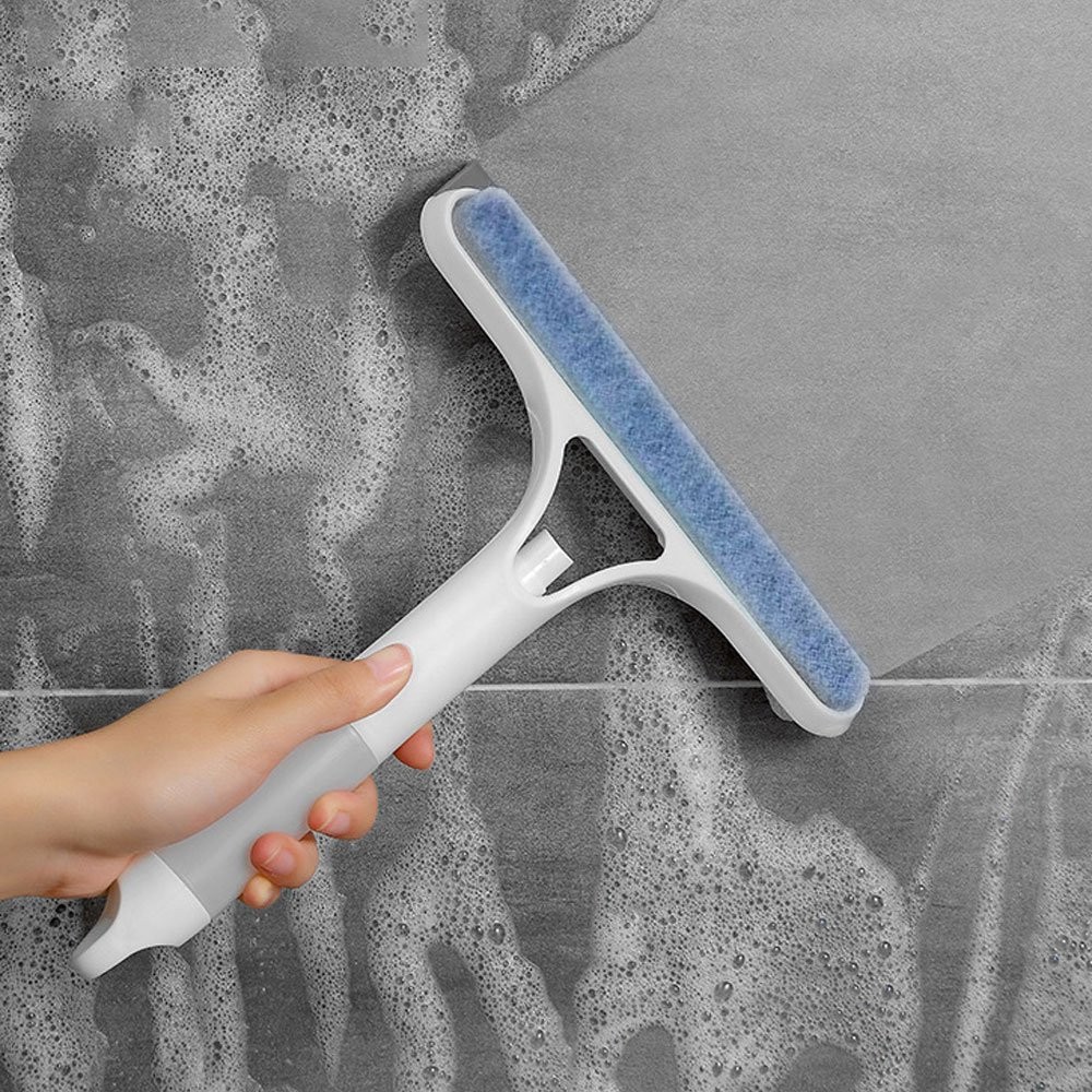 3 in 1 Spray Scraper Wipe Window Squeegee Glass Cleaner Shower Household Tools