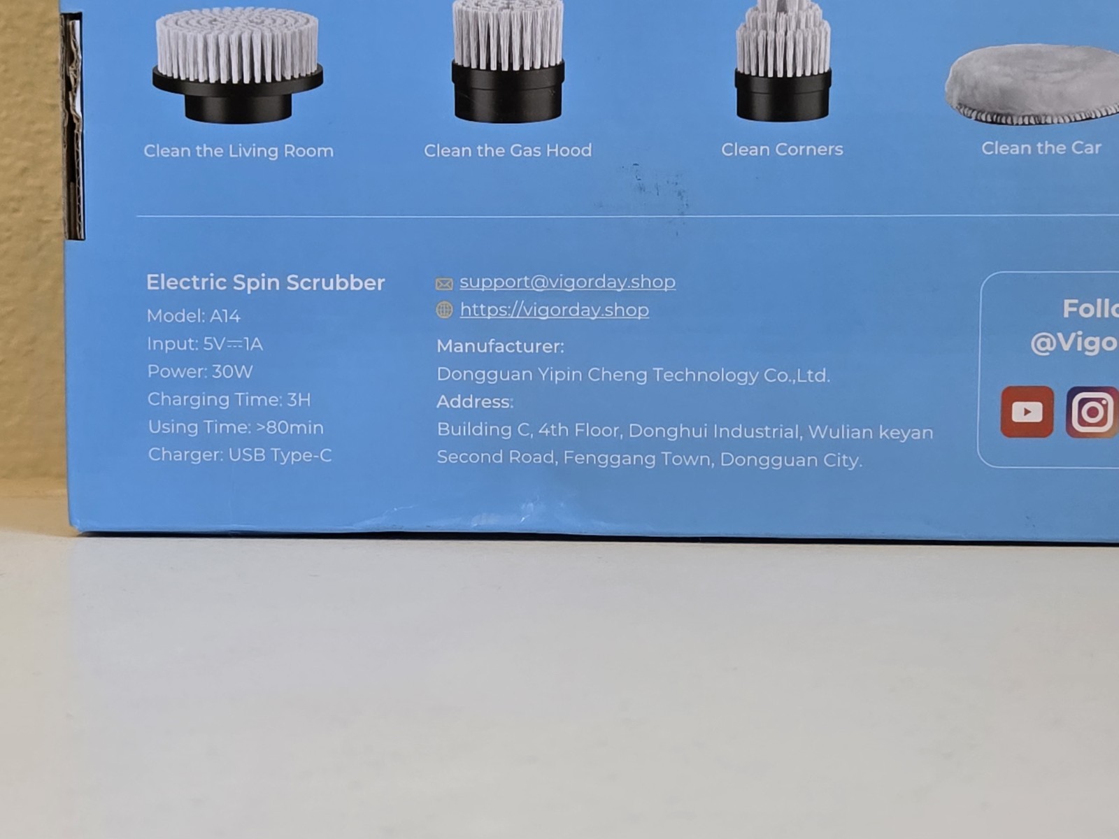 Electric 8-in-1 Spin Scrubber Model A14