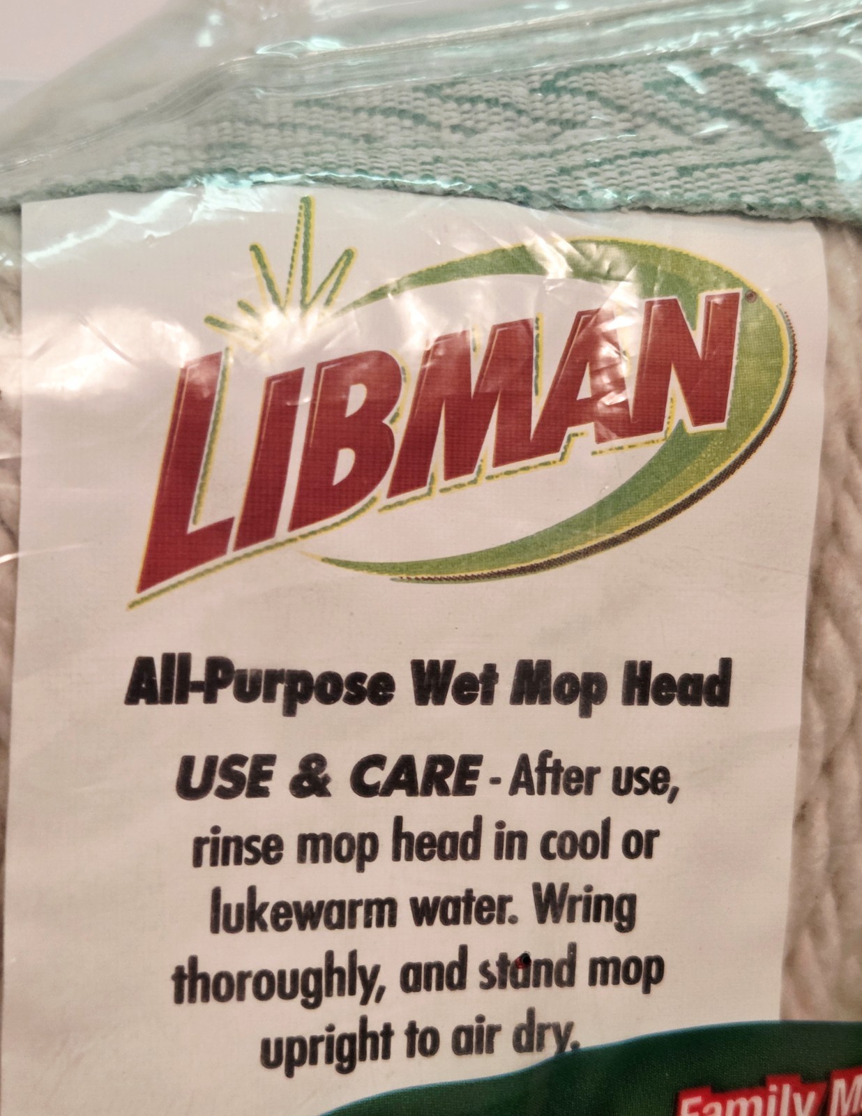 Libman All-Purpose Cotton Blend Wet Mop Refills Twisted Yarn #00974 Lot of 3 NEW