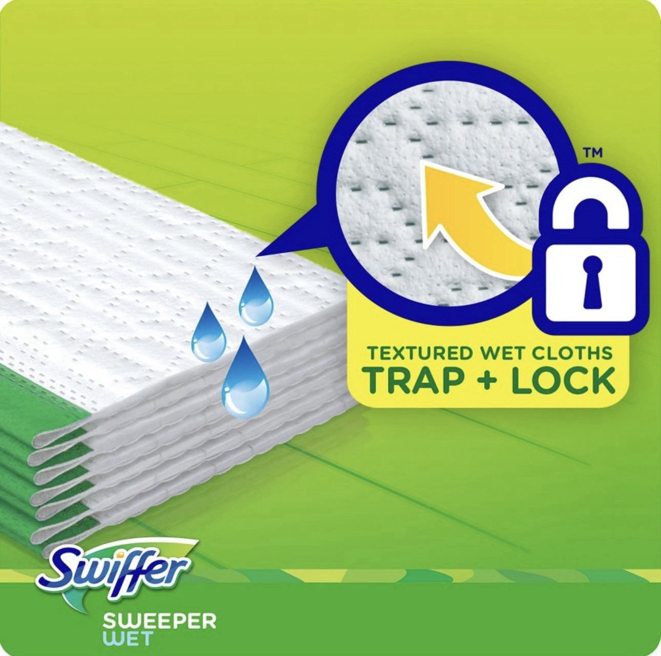 Swiffer Sweeper Wet Mopping Pad Refills for Floor Mop 12 Count (Pack of 1)