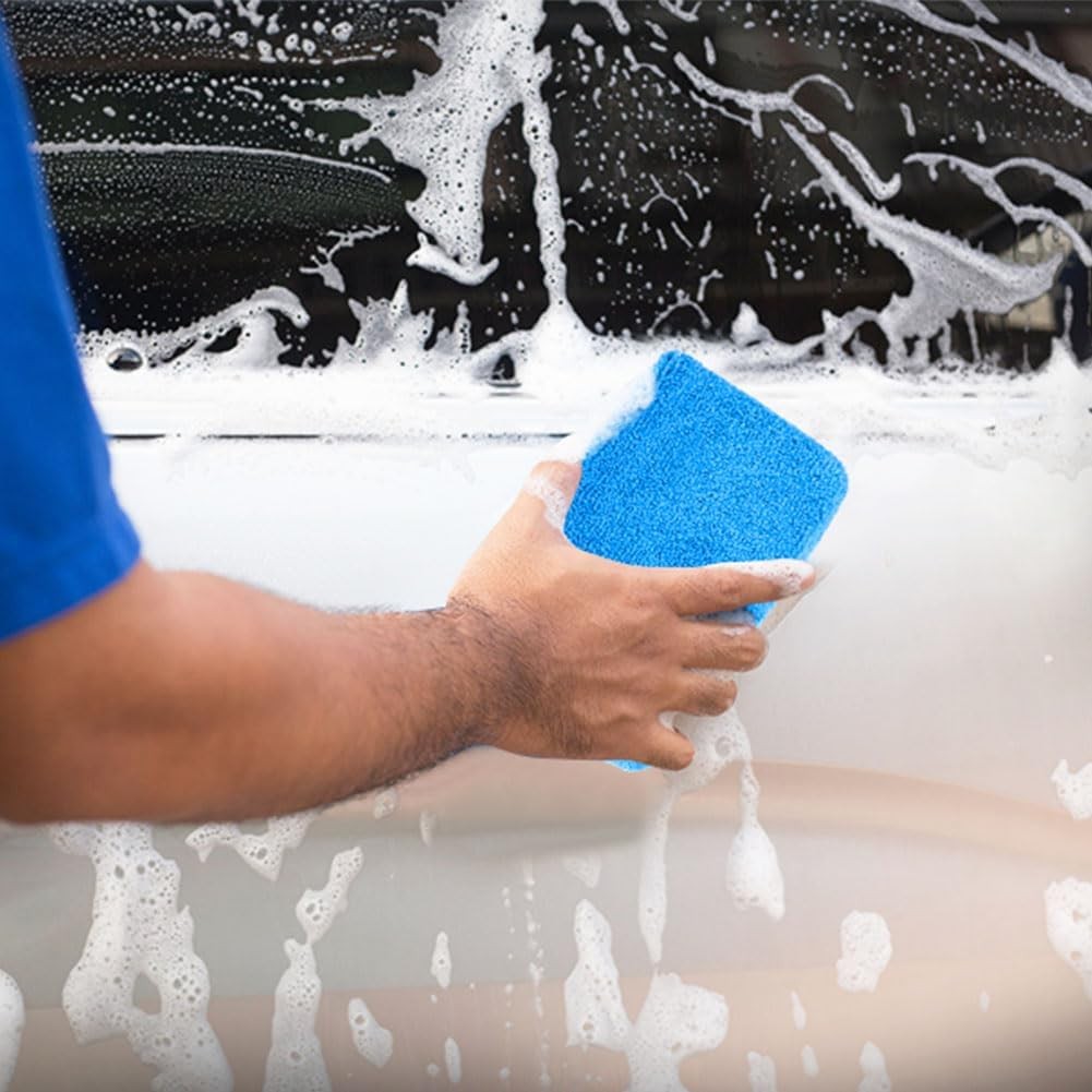 Microfiber Applicator Pads, Scratch-Car Wash Sponge for Cleaning, Premium Wax