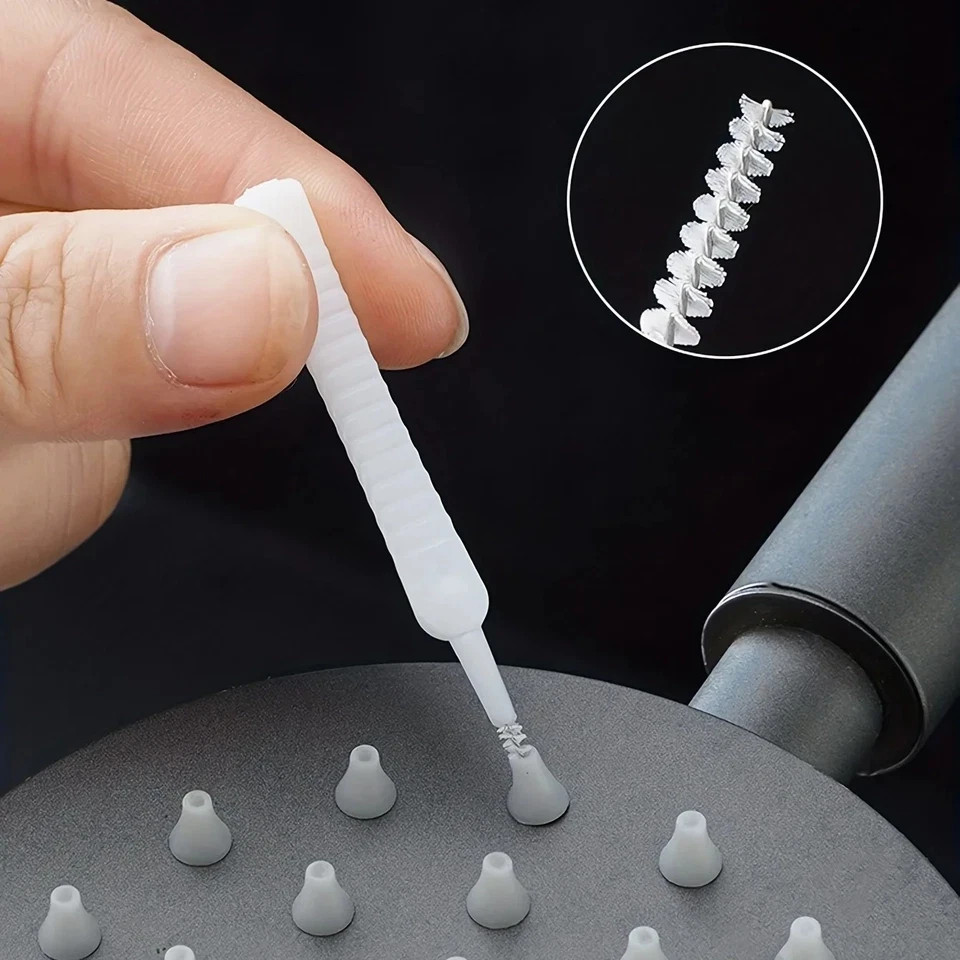 10Pcs Hole Cleaning Brush Set Anti-Clogging Pore Gap Cleaner for Shower Head