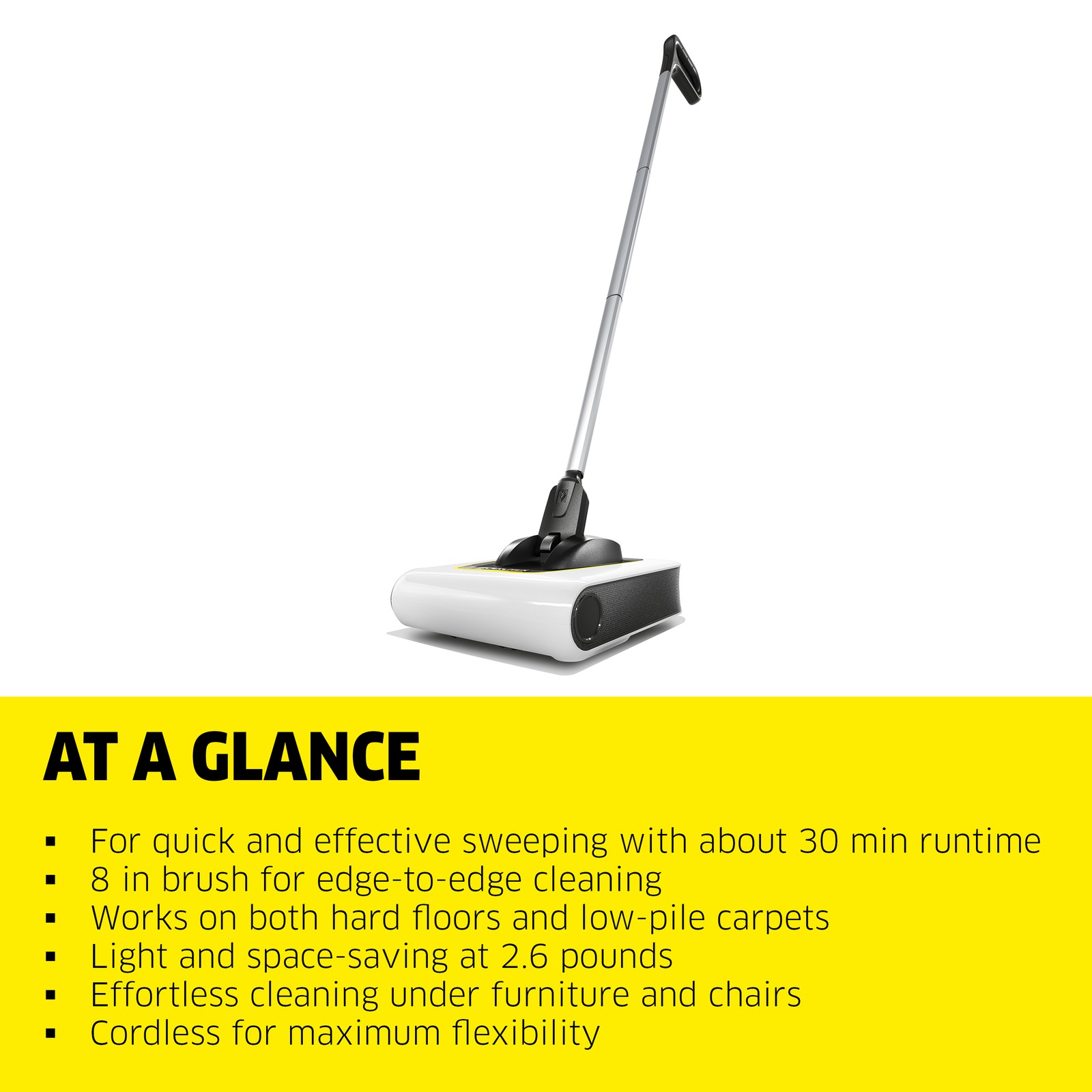 Kärcher KB 5 Cordless Multi-Surface Electric Floor Sweeper Broom – NEW