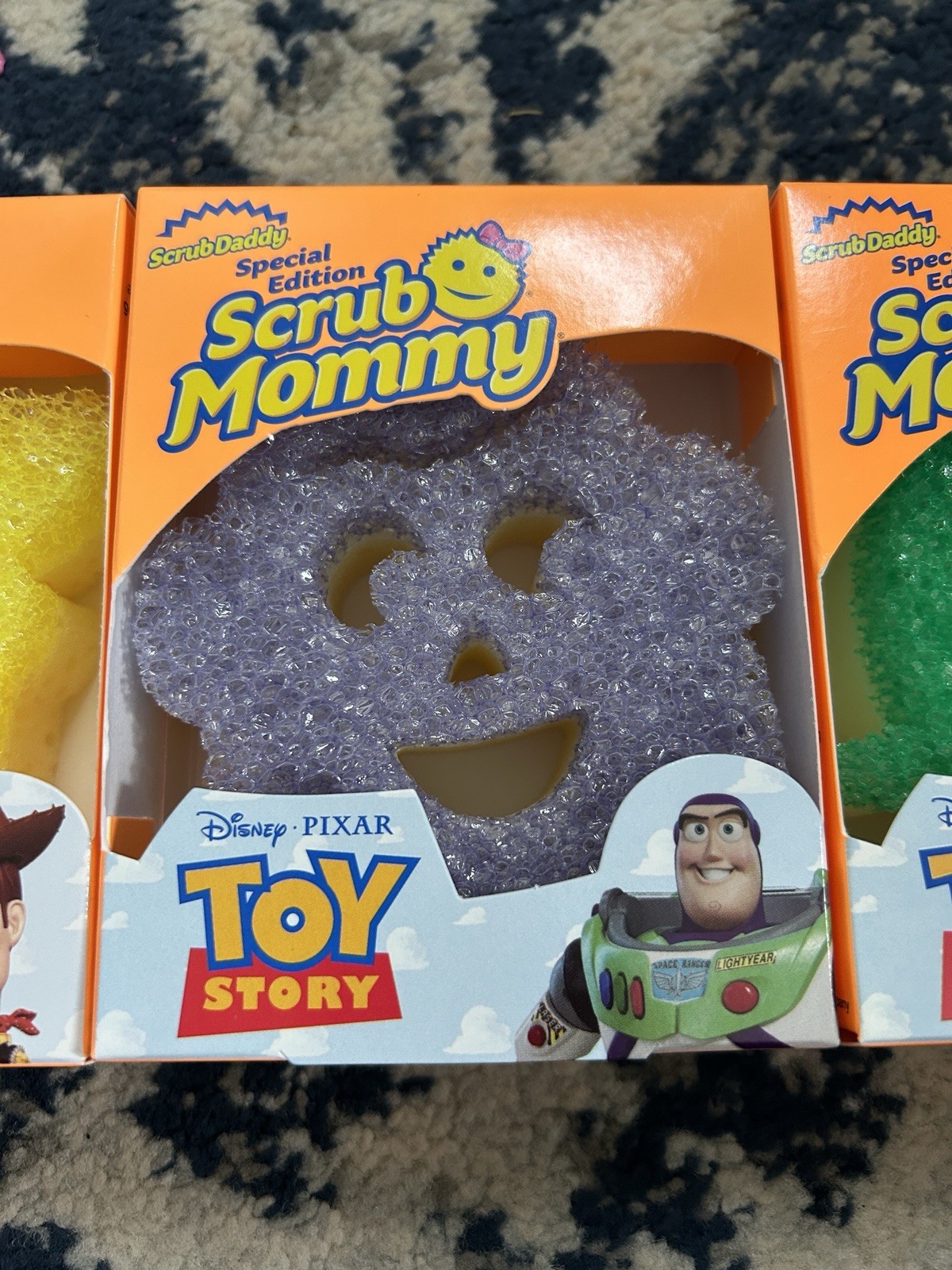 3 Scrub Daddy Mommy Toy Story Woody Buzz Alien