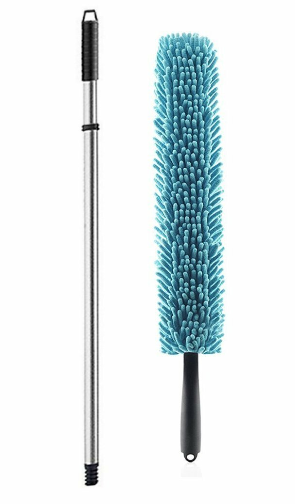 Fuller Brush Adjustable Durable Telescopic 2 Piece Threaded Steel Handle 29-52″