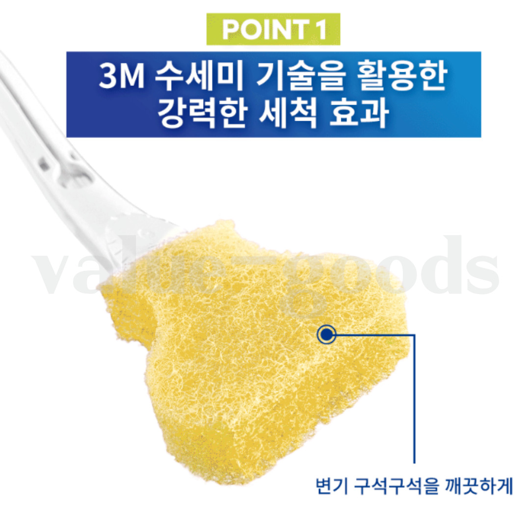 3M Scotch Brite Clean Stick Lemon Fragrance Refill 20ea Disposable Toilet Bowl