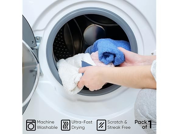Superio Microfiber Squeegee Mopping Towel 3 Pack Blue 20\”x30\”