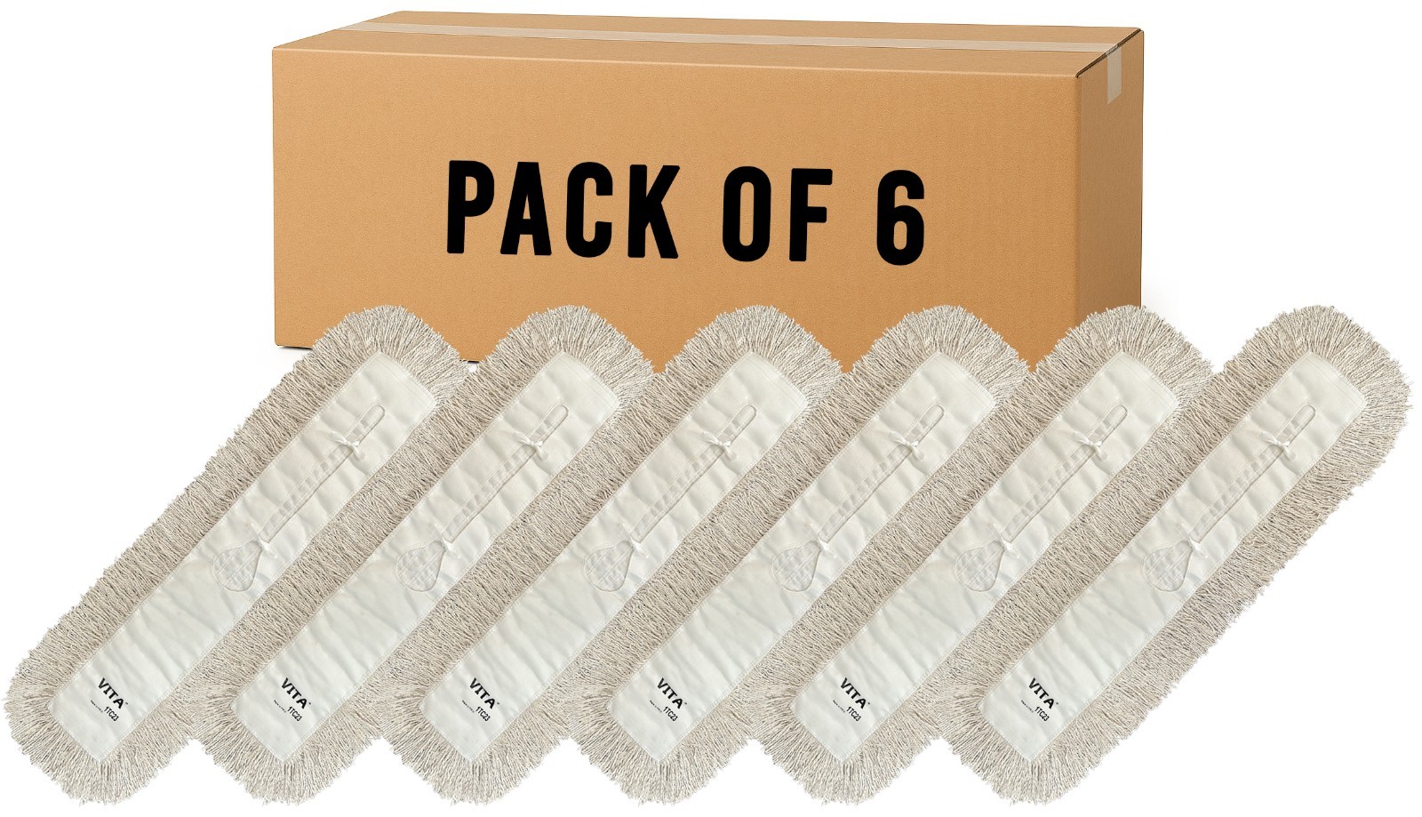 Industrial Style Dust Mop Heads | Heavy-Duty | Closed-Loop