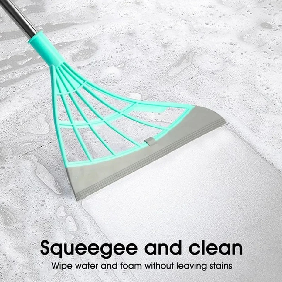 Silicone Scraper Broom Magic Wiper – Floor Mop & Glass Cleaner for Bathroom