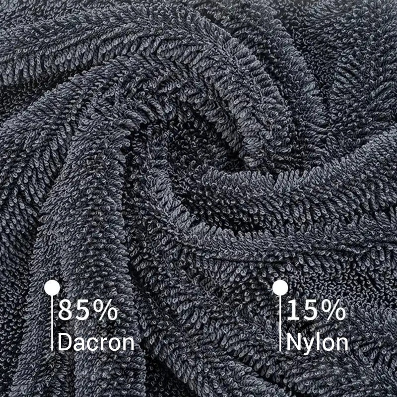 Water Absorbing Car Wash Microfiber Drying Towel Twisted Loop 24 x 36″ 1500GSM