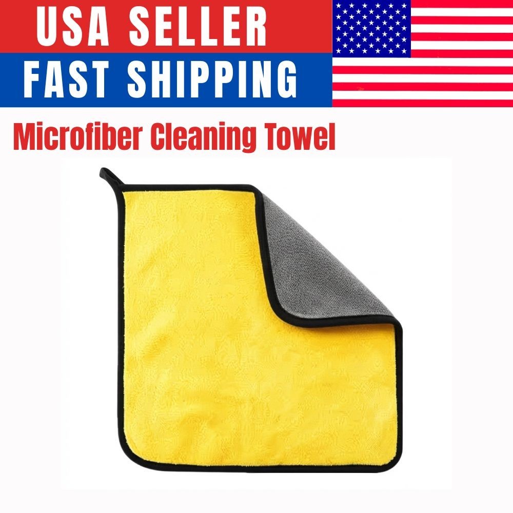 Microfiber Cleaning Towels 30x30cm Thick Soft Car Wash Drying Cloths 1/2/6/12pcs