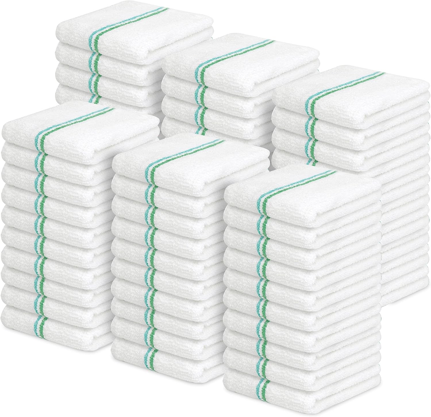 Terry Bar Mop Towels Value Pack of 60 Size 16″x19″ – Absorbent & Durable