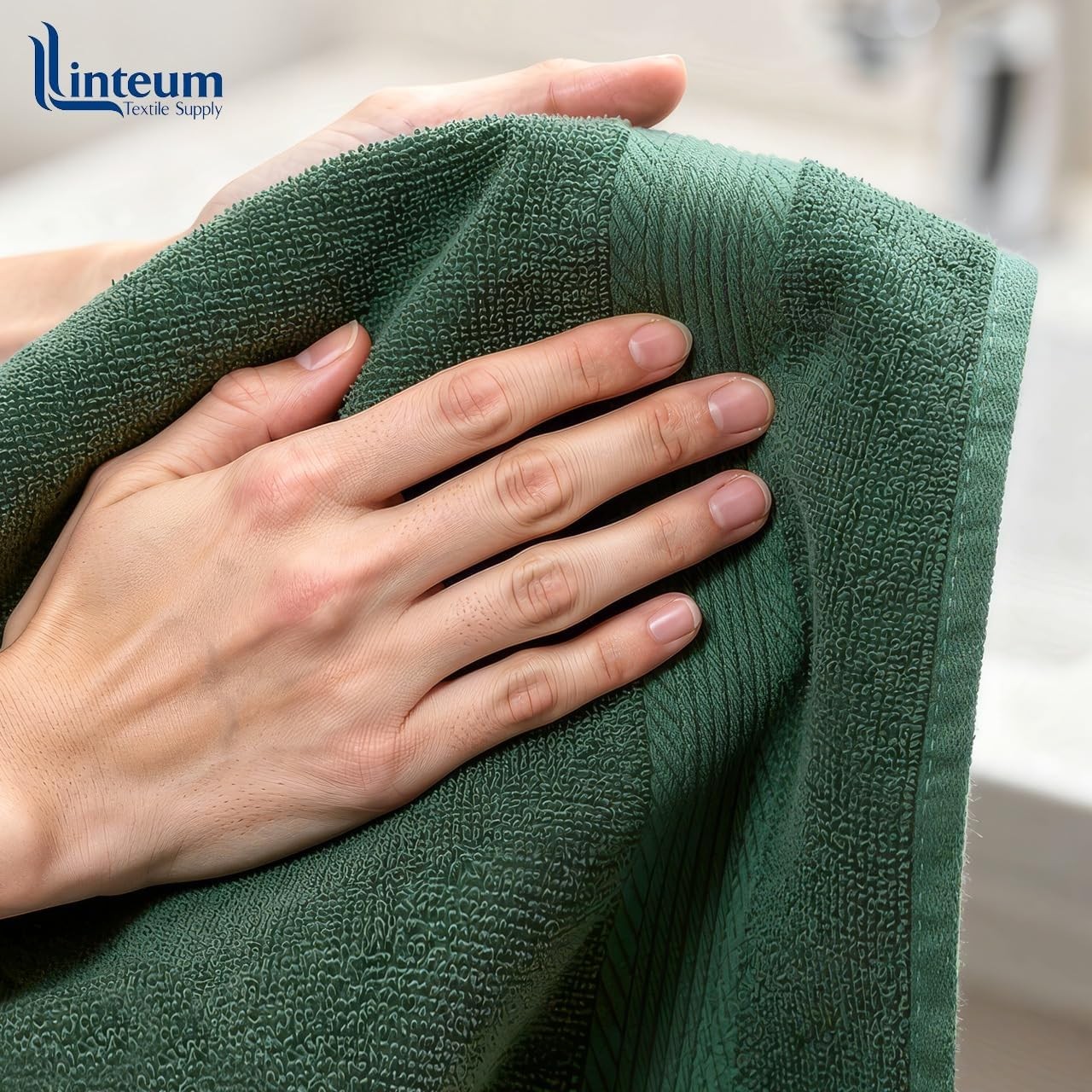 Premium 16×27 Inch Hunter Green Hand Towel – 100% Cotton Zero Twist Towels |