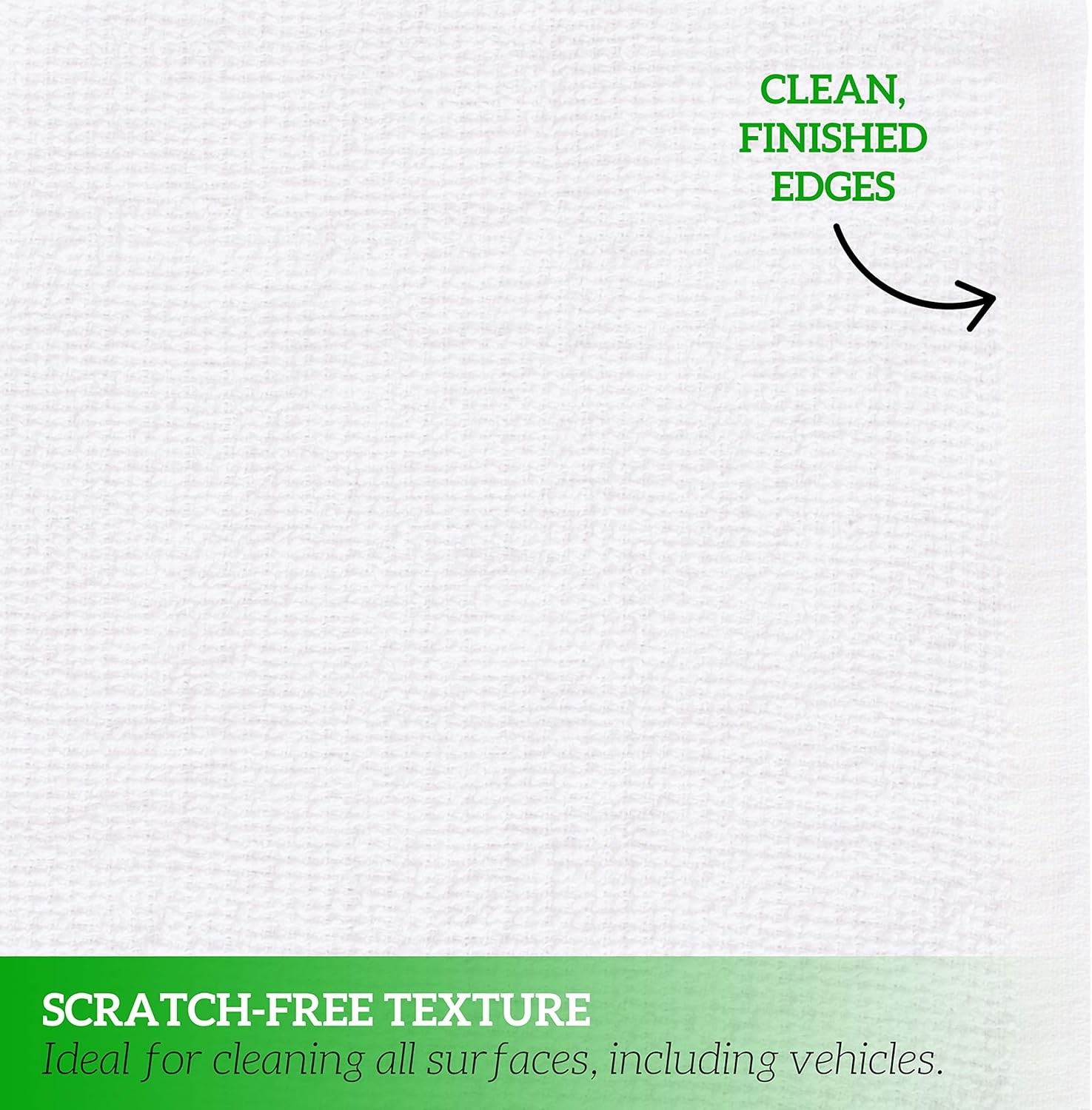 60-Pack Cotton Wash Cloths 14″x17″ Absorbent Terry Cleaning Rags Multipurpose