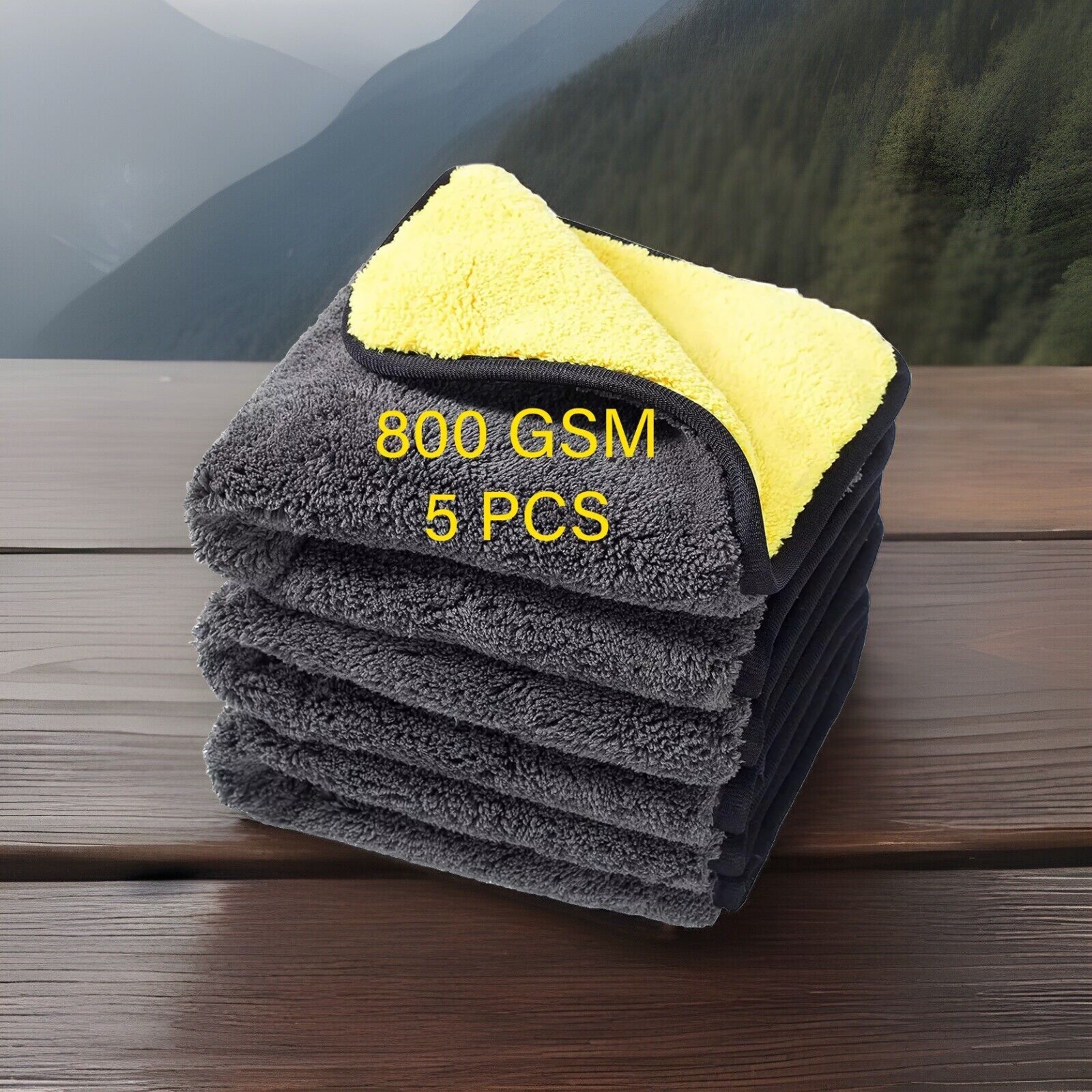 Large Microfiber Cleaning Towel Drying Rag Car Polishing Detailing 5 Pack
