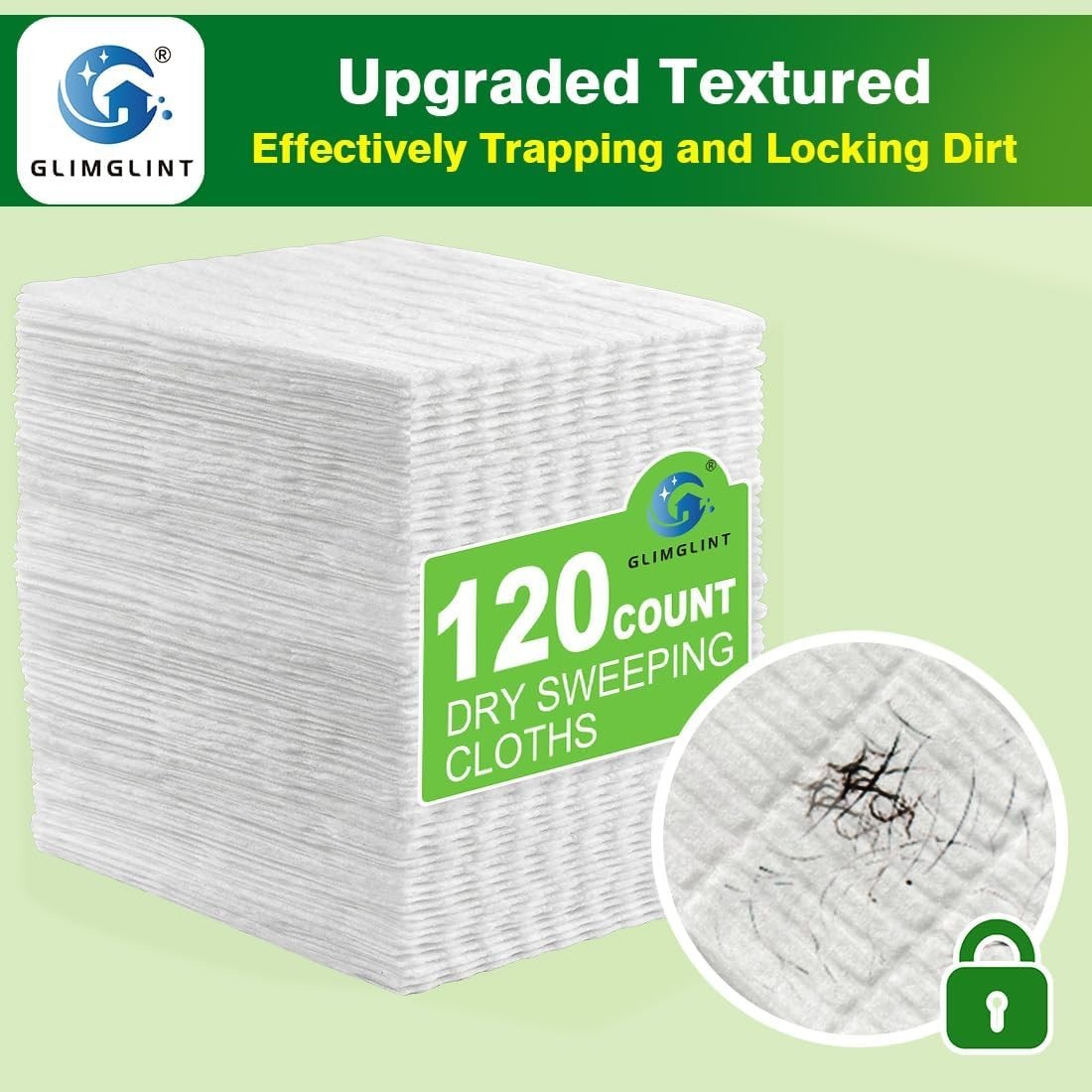 Dry Sweeping Cloths Pads Compatible with Swiffer Sweeper- Disposable Duster Refi