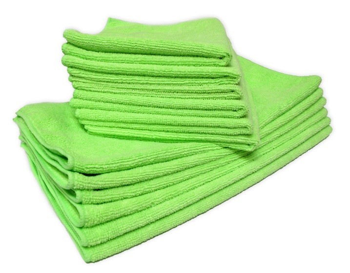 240 Microfiber Green 12″x12″ Cleaning Detailing Cloths Towel Auto Car Rag 300GSM