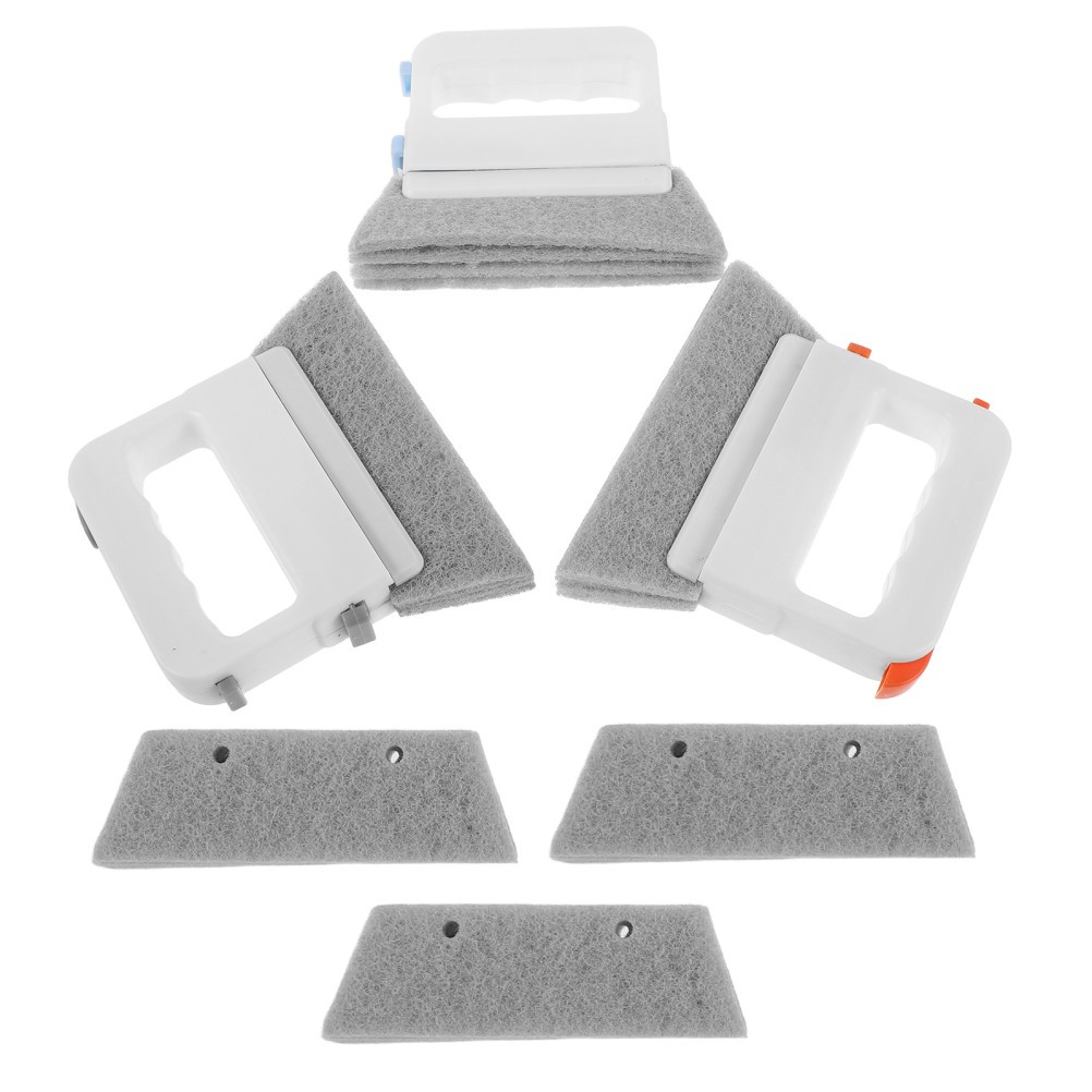3Pcs Reusable Window Track Groove Cleaners with Ergonomic Handle Assorted Colors