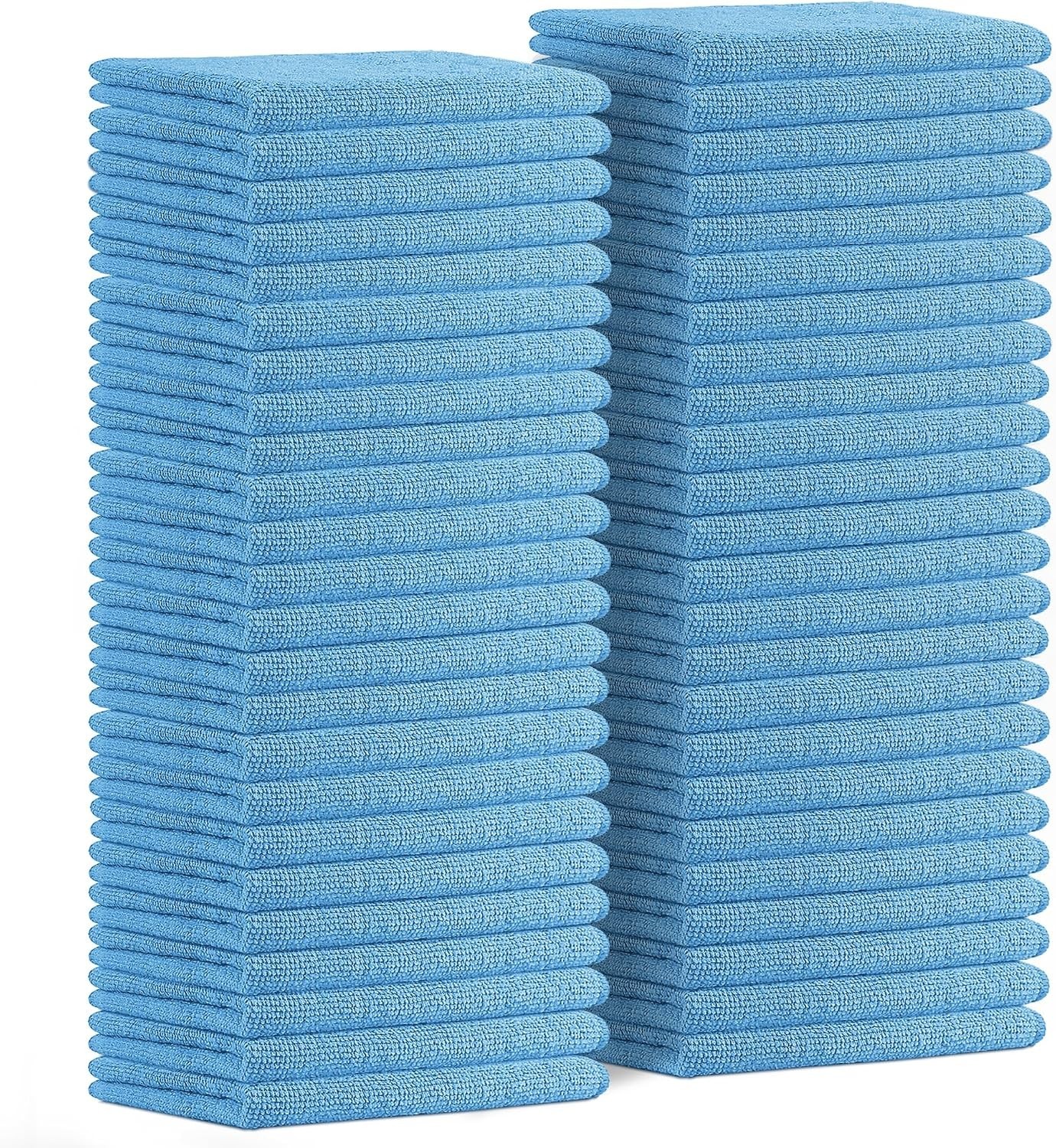 Ultra Soft Microfiber Towels 16×16 – 48 Pack, Perfect for Delicate Surfaces