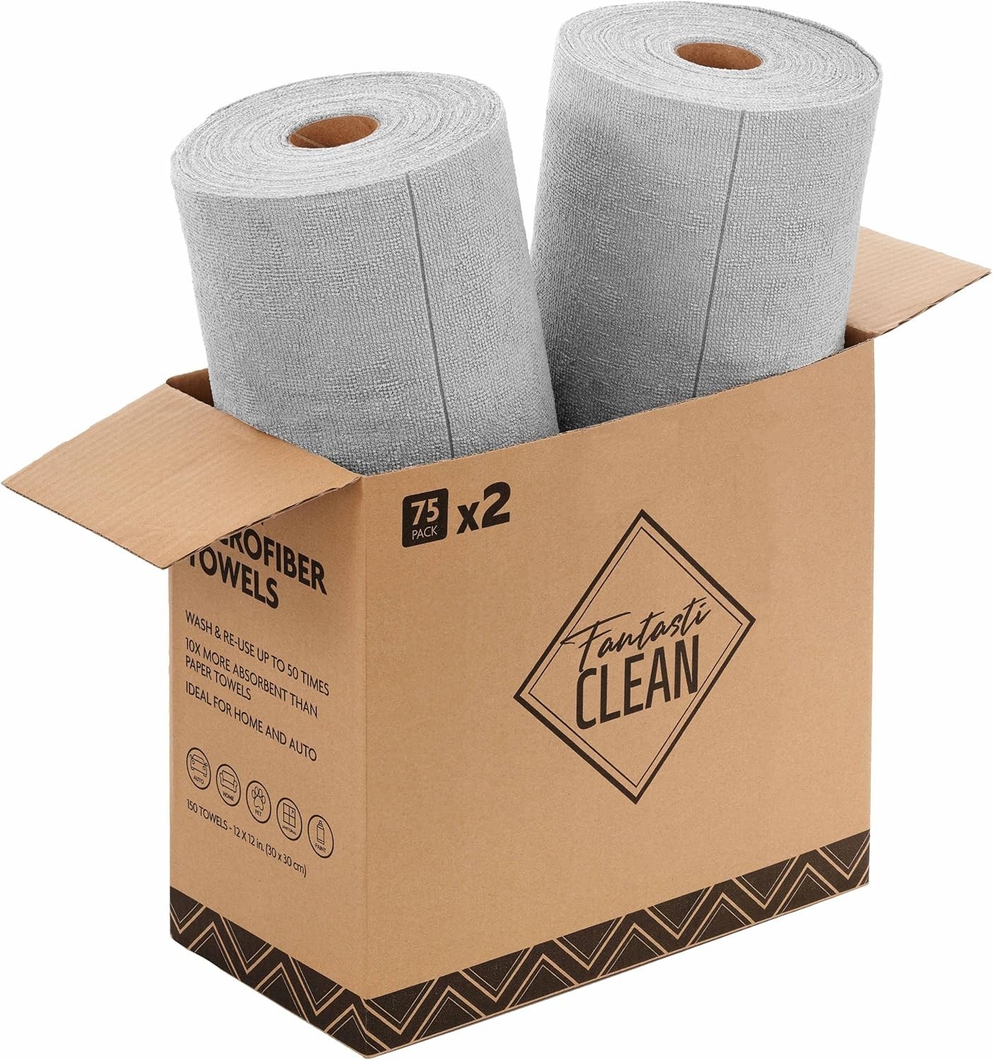 Ultra Absorbent Microfiber Towels – 150 Pack for Effortless Cleaning