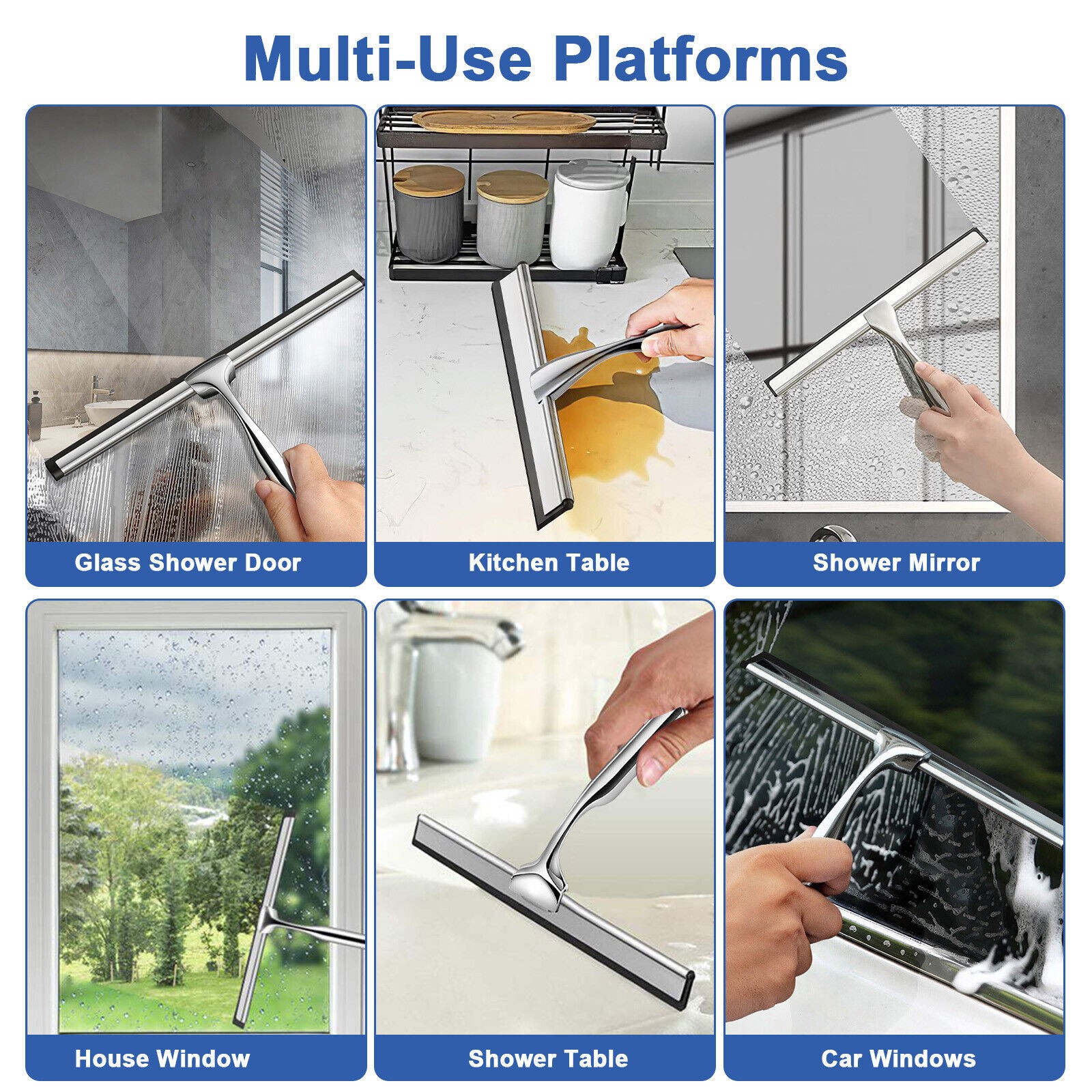 25 * 18cm Glass Wiper Glass Cleaning Wiper Portable Replacement Accessories