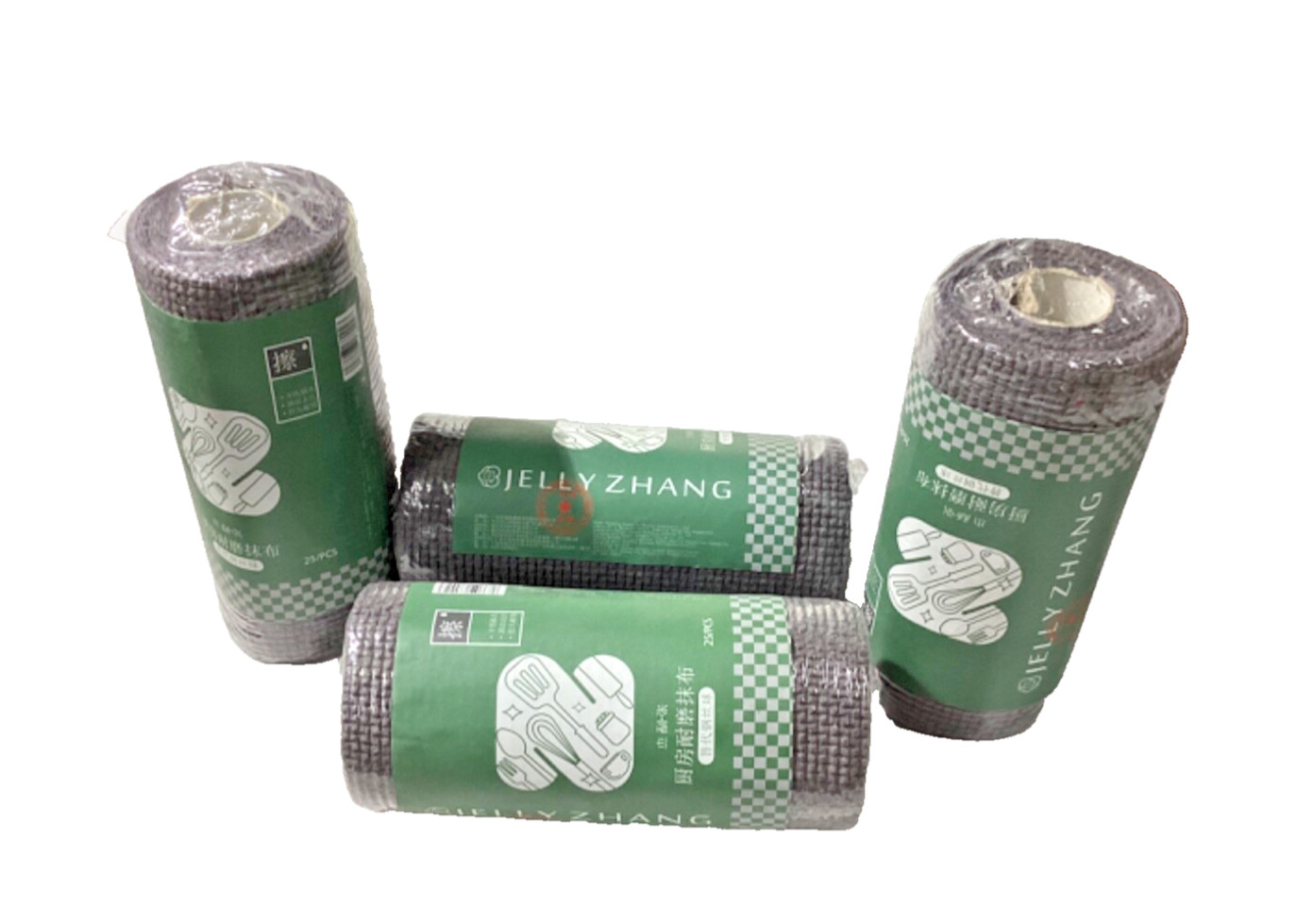 Tear Towels 12×12”Roll 25×4 Pcs Pack,Reusable Microfiber Cleaning Towel,China