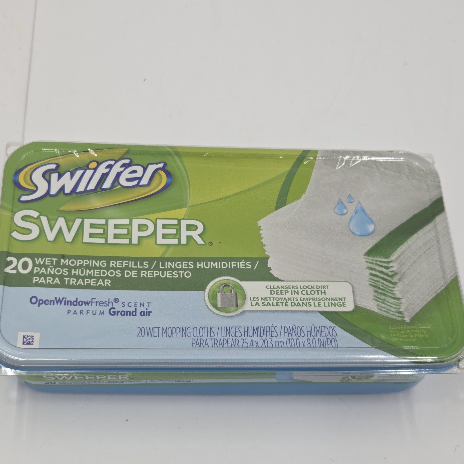 Swiffer Sweeper Wet Mopping Cloths Refills Open Window Fresh Scent 20 Count NEW