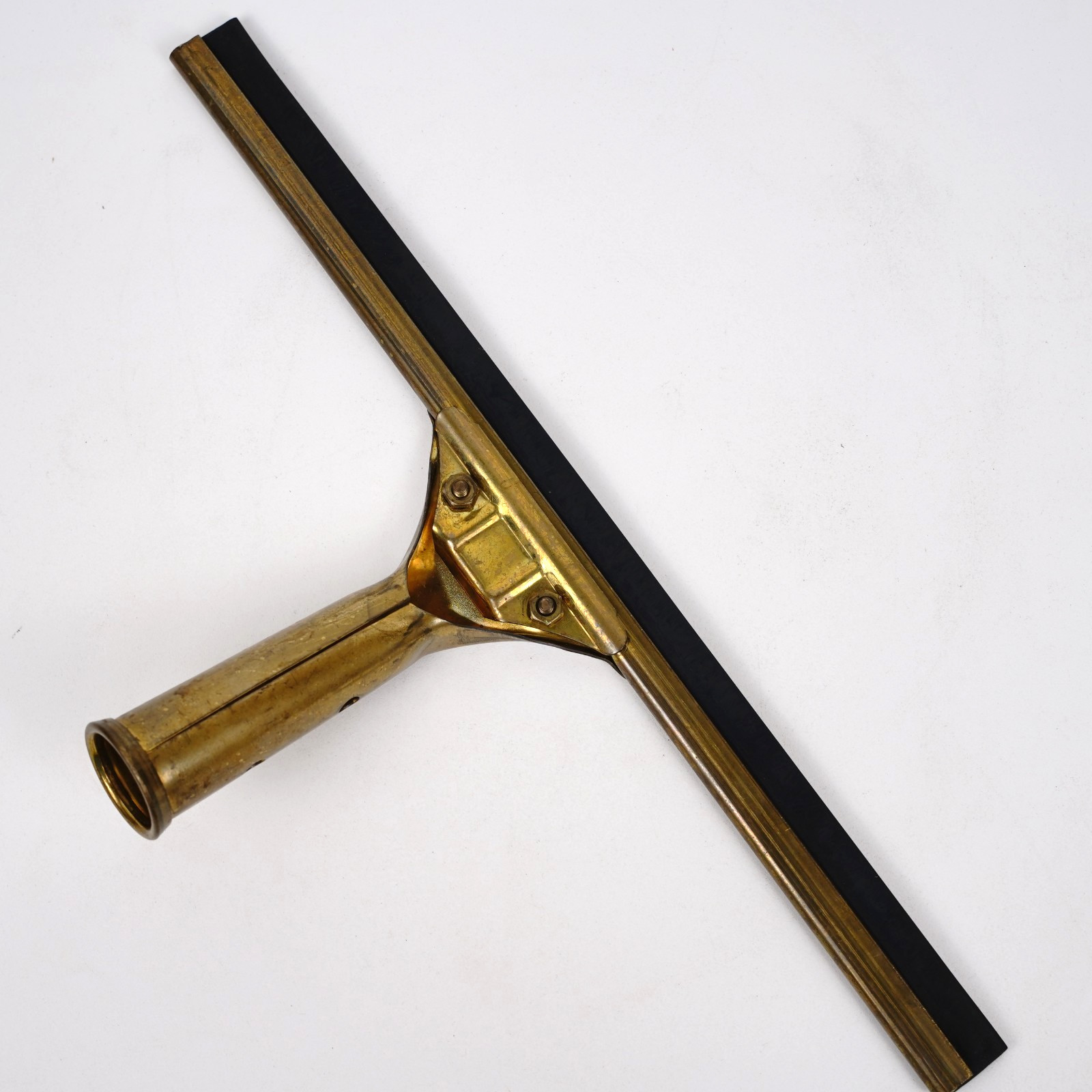 Vintage Ettore Brass Master Squeegee 13.5″ Window Cleaning Tool Made in USA