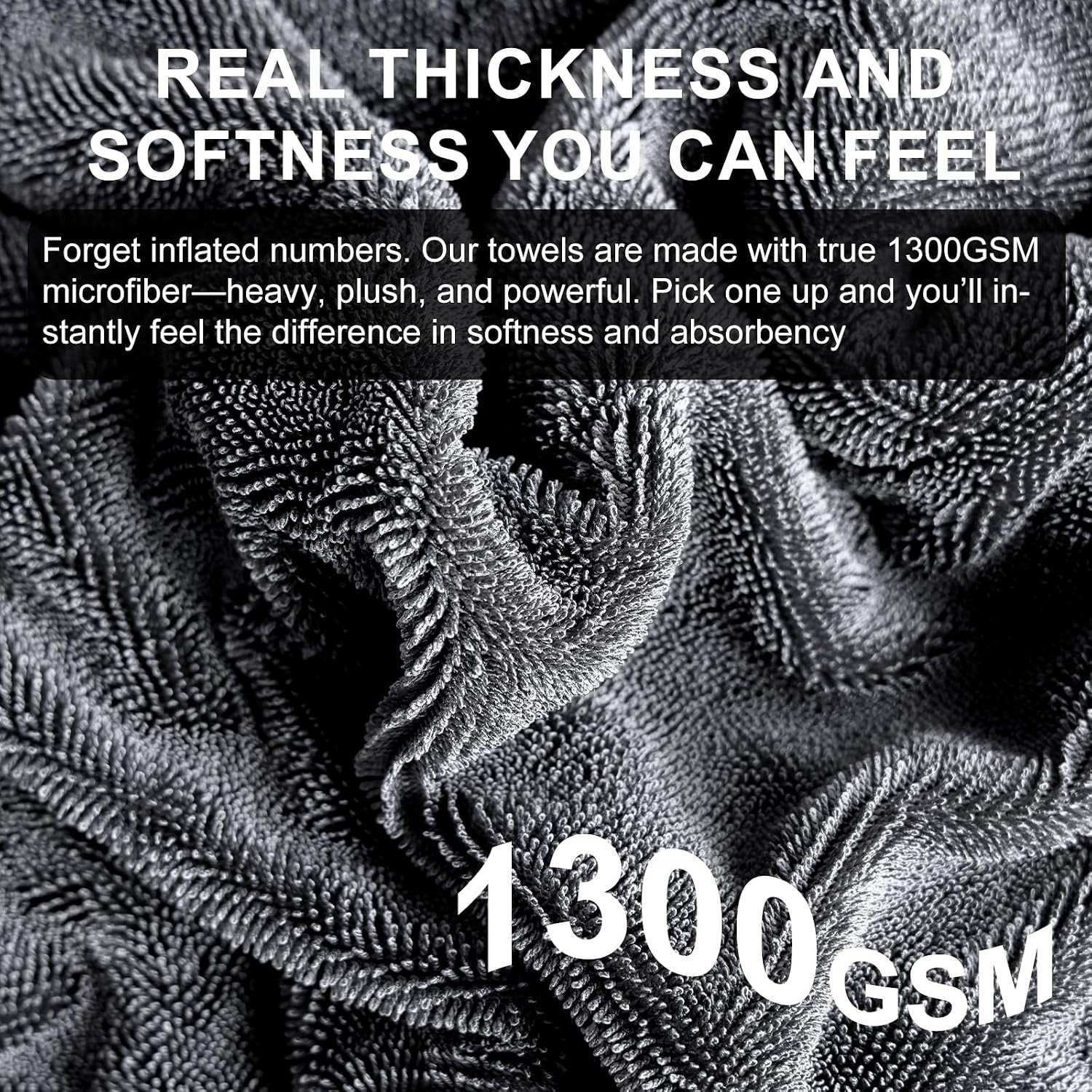 Twin Pack Extra Large 24×36 Microfiber Towels – Soft, Durable & Machine Washable