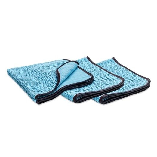 PFM Crinkle Glass Towels for Car Detailing, Streak-Free Cleaning for Windows,