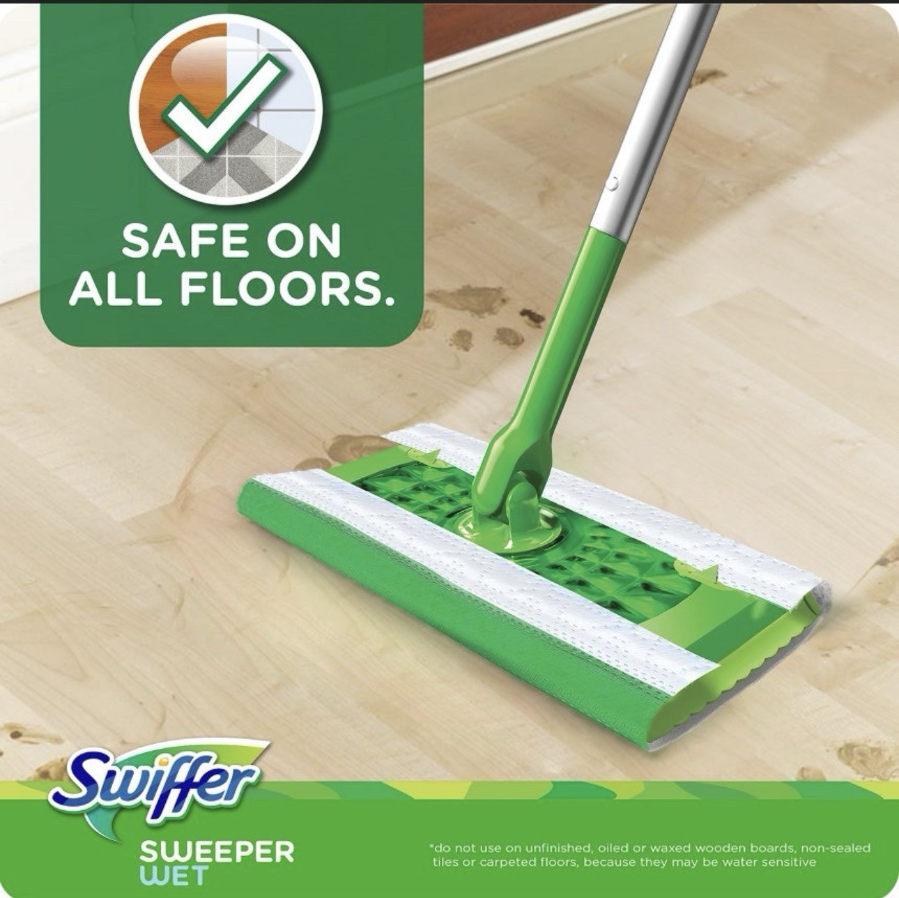 Swiffer Sweeper Wet Mopping Pad Refills for Floor Mop 12 Count (Pack of 1)