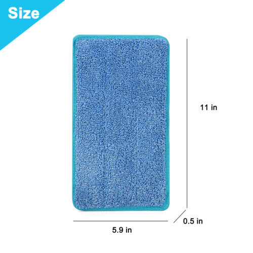 Microfiber Cleaning Mop Pad, Compatible With Sweeper, Washable And Durable 3pcs