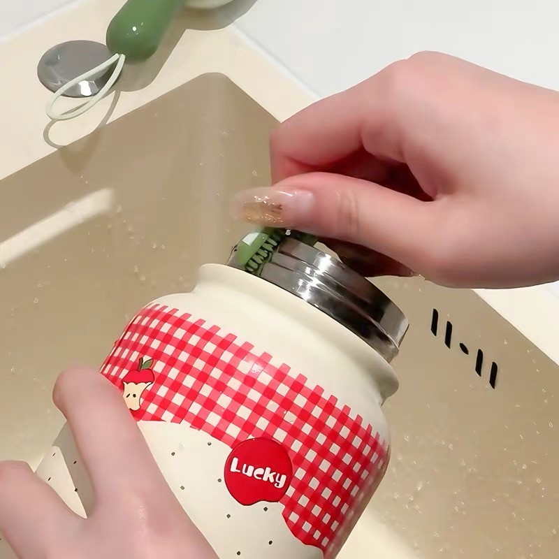 3 in 1 Portable Scalable sponge cup brush, Cup Cover Cleaning Brush Household