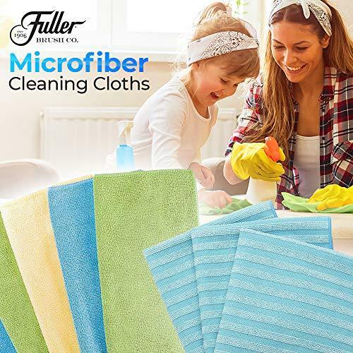 Fuller Brush Shine Bright Window Mirror Glass Microfiber Cleaning Cloths Large