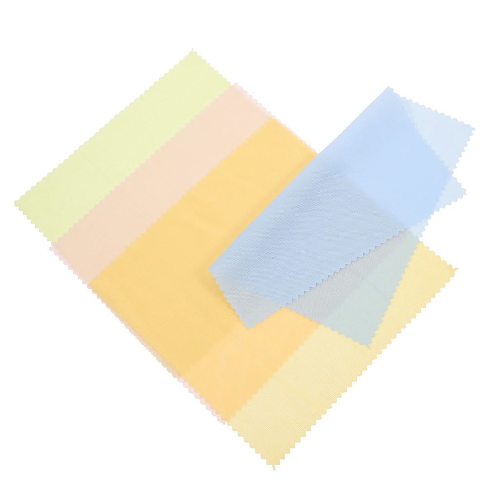 100Pcs Reusable Fiber Cleaning Cloths for Eyeglasses Assorted Color Lightweight