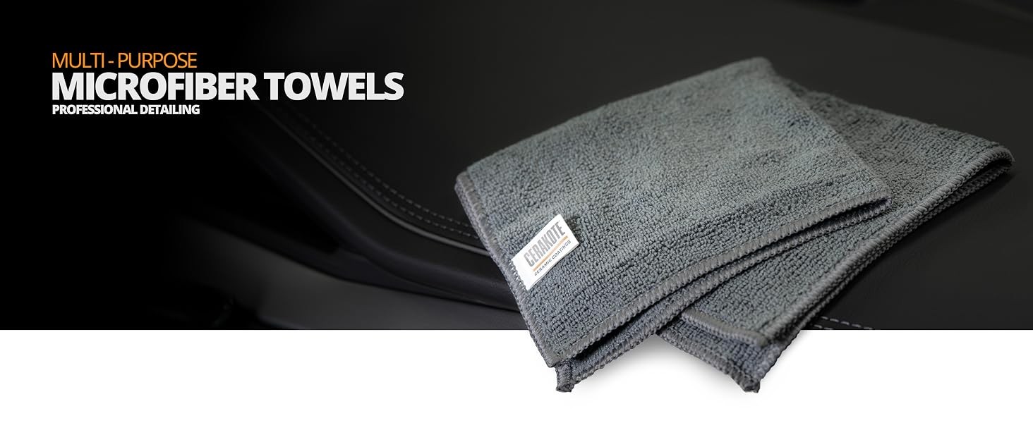 Microfiber Towels (12 Pack) – Cleaning and Application Towels – Durable 300 GSM