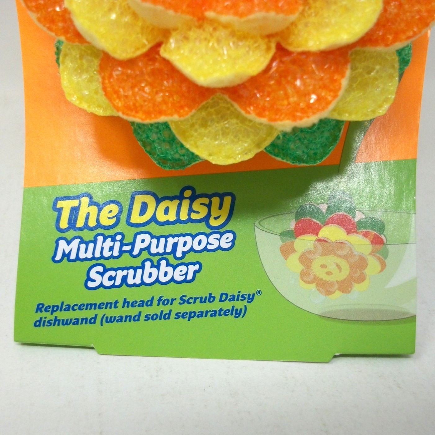 One Scrub Daddy Scrub Daisy THE DAISY Dishwand System Scrubber Replacement Head