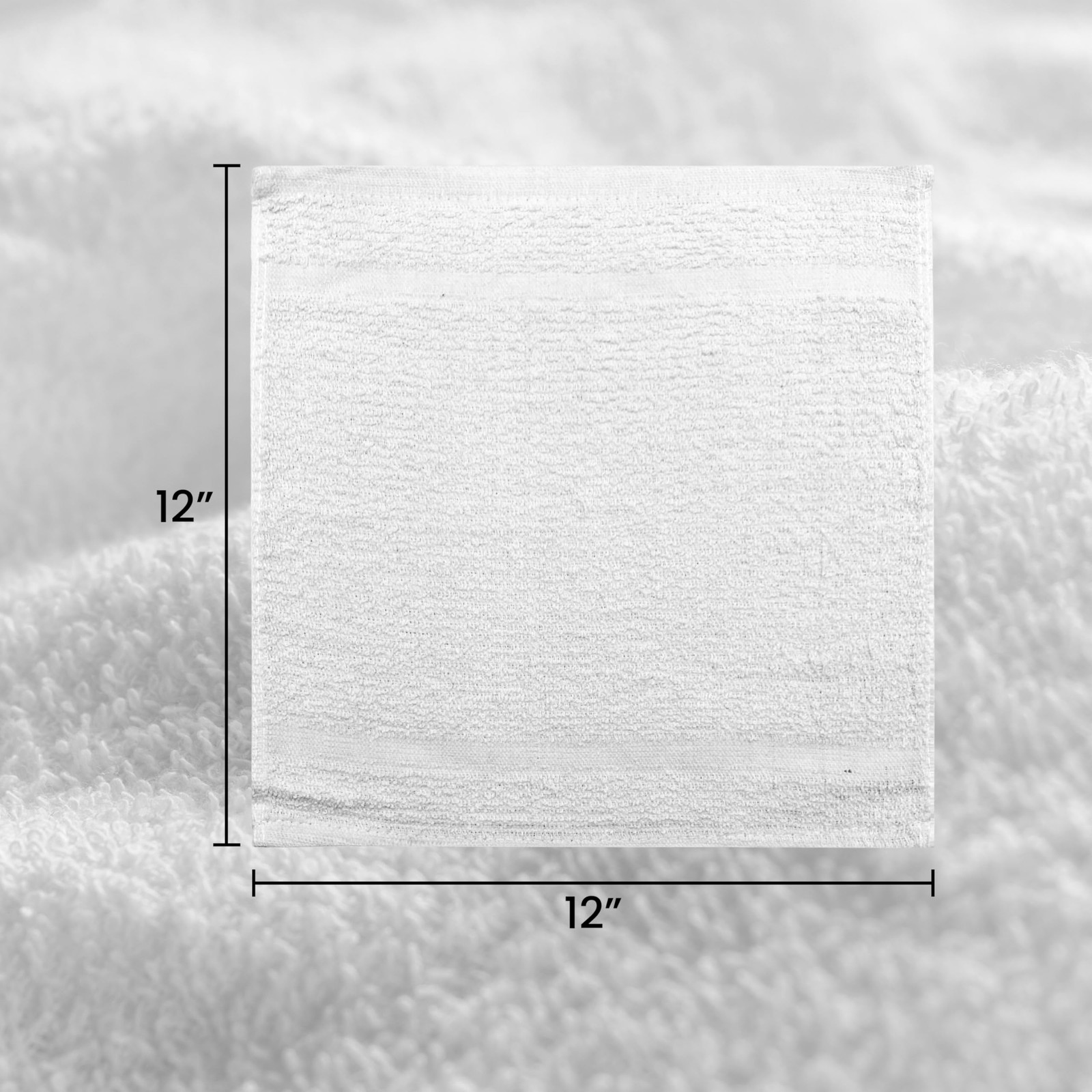 100% Cotton Terry Towels Cleaning Cloths, Pack of 50 (12″ x 12″) Multipurpose…
