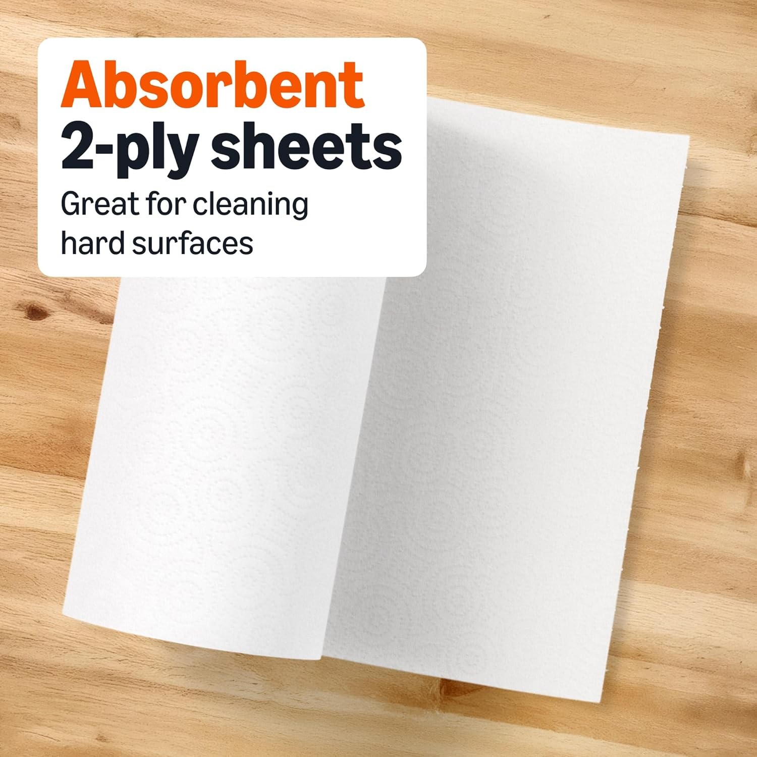 2-Ply Flex-Sheets Paper Towels, 12 Basics Rolls = 40 Regular Rolls, Everyday