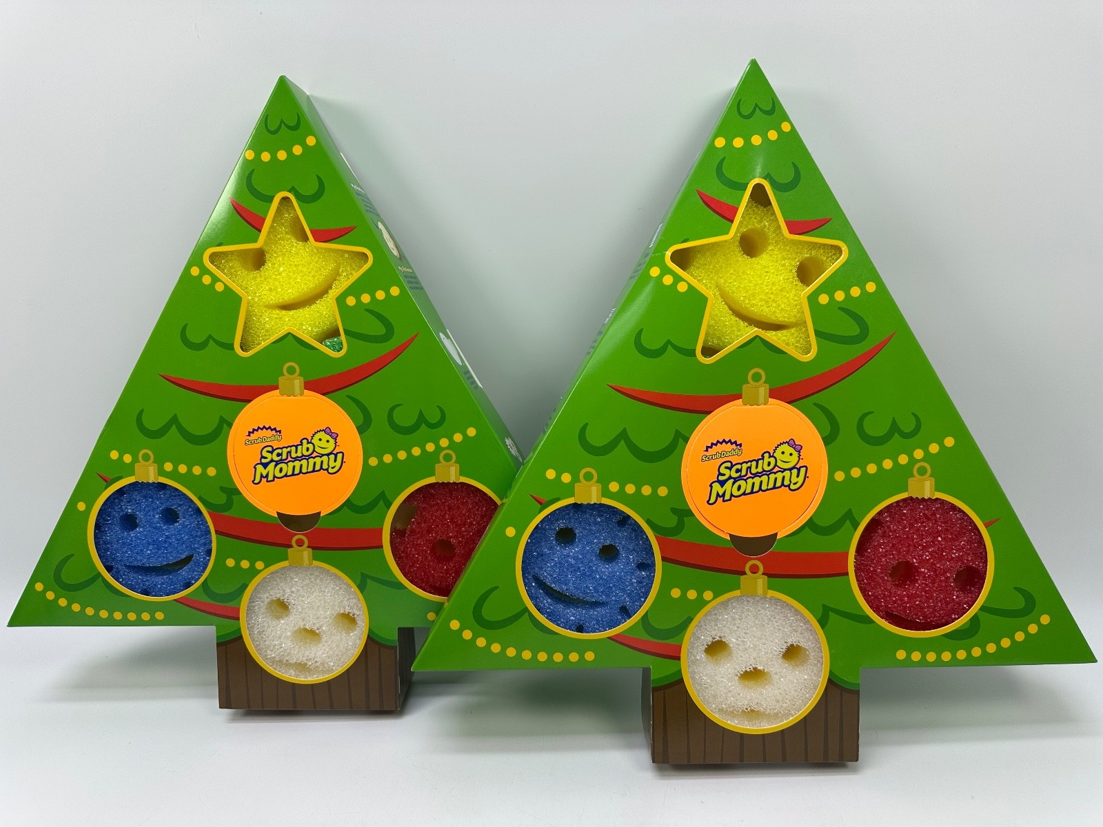 Scrub Mommy Holiday Christmas Tree Gift Box Set, Non-Scratch Christmas Cleaning