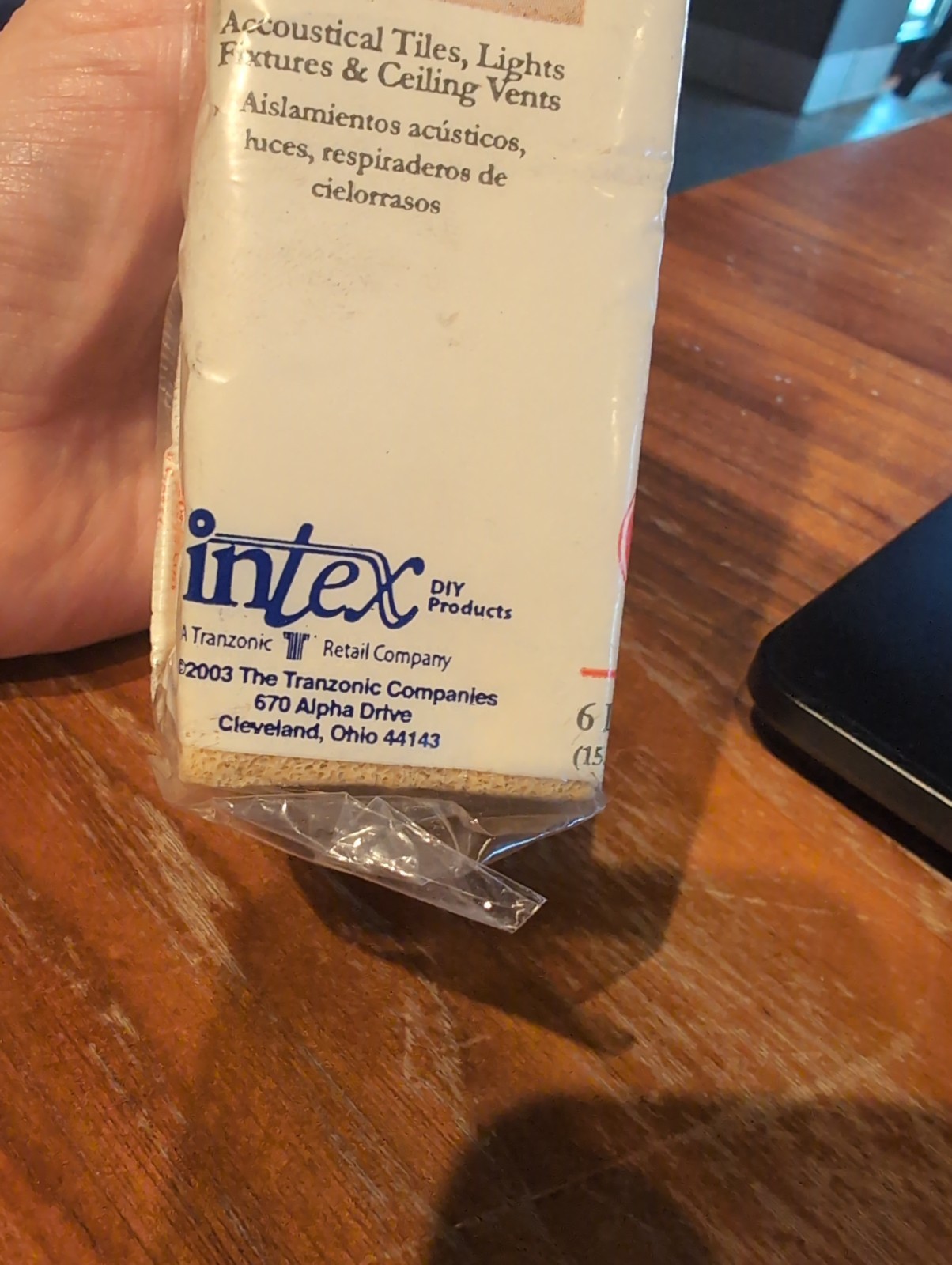 Vint Dry Cleaning Soot & Dirt Remover Eraser Sponge – Intex Tranzonic, 2003