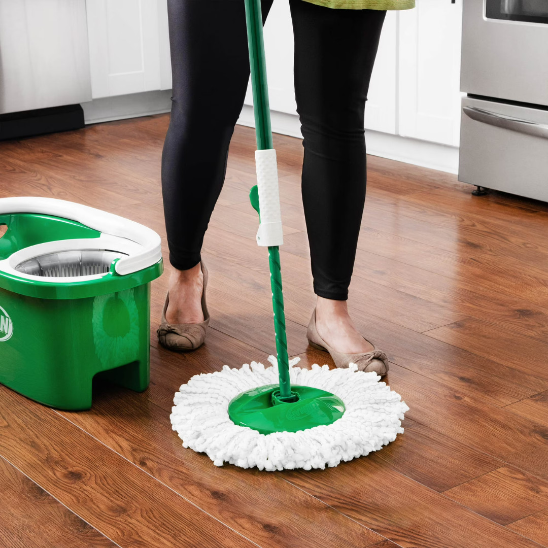 Libman All-in-One Tornado Spin Mop Floor Cleaning Kit, Advanced Microfiber Head