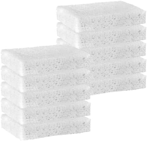 White Sponges Kitchen 10 Pack Natural Compressed Cellulose Sponges for Dishes No