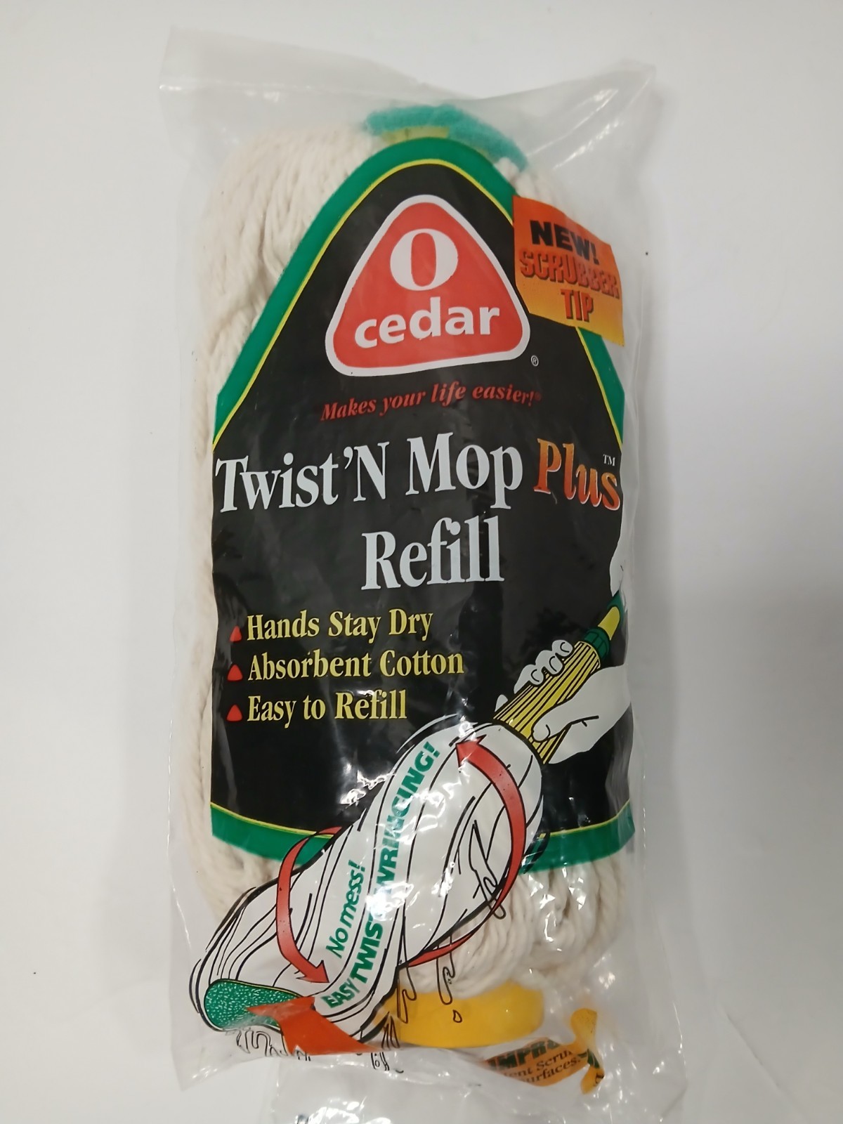 O Cedar Twist N Mop plus Refill Replacement Cotton Twist Mop New Sealed White
