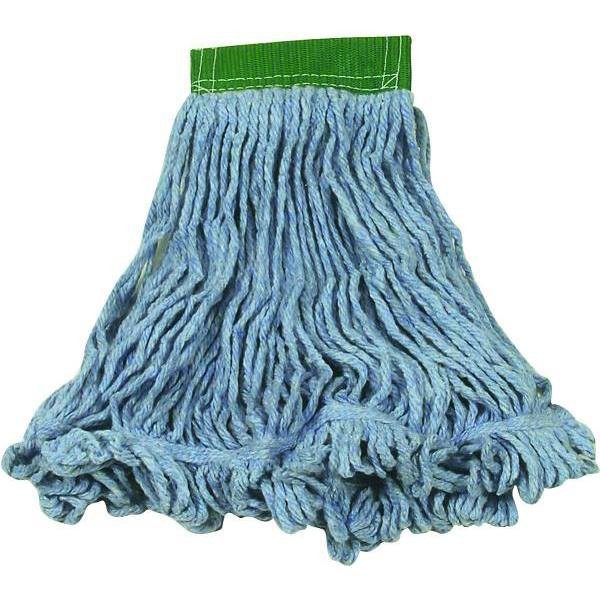 Medium Blue Mop Head Replacement Commercial Floor Cleaning Cotton Blend Head