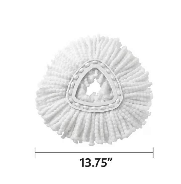 (4 pack) O-Cedar EasyWring Machine Washable Microfiber Spin Mop Head Replacement