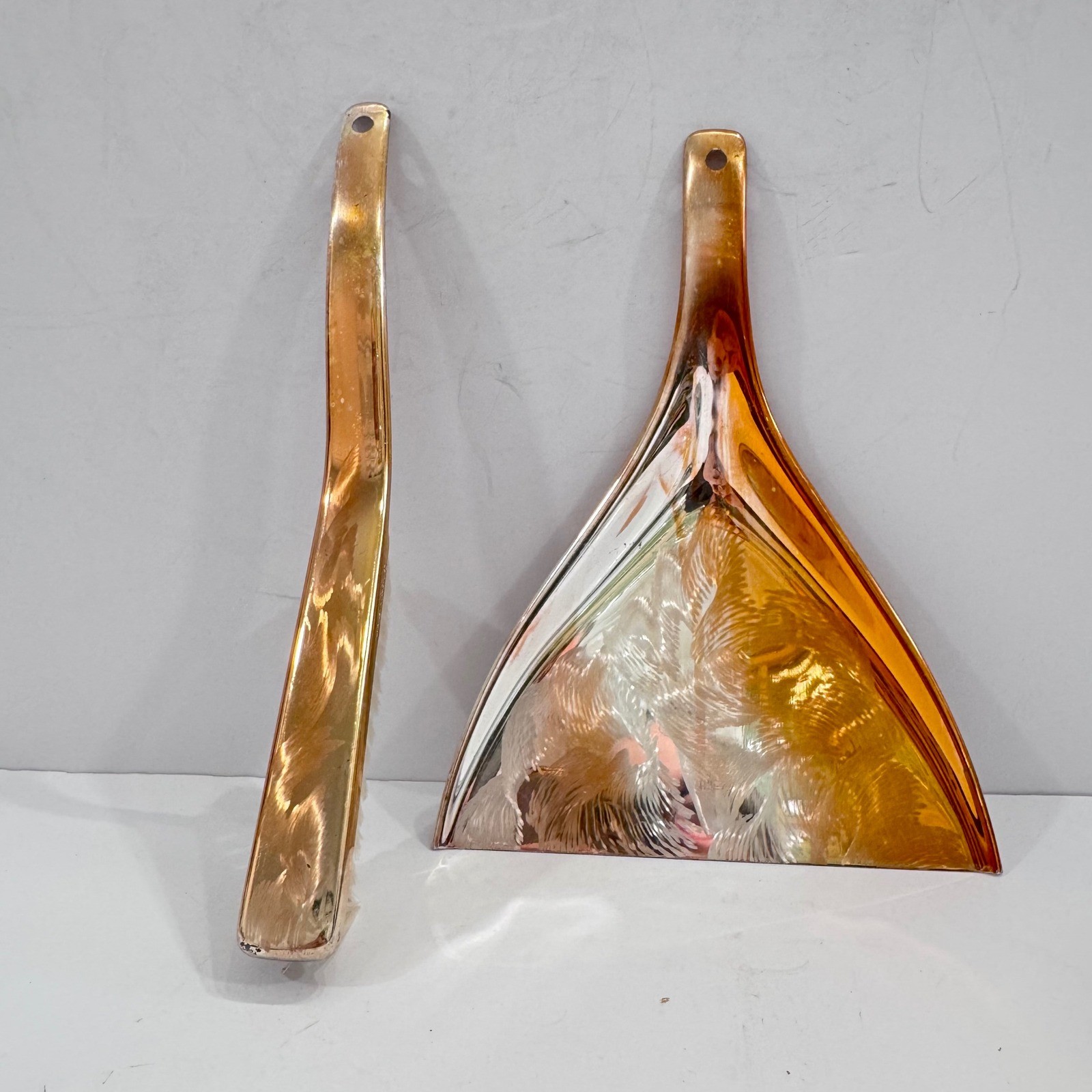 WMF IKORA Germany Silverplate Dustpan Brush Set Vintage Art Deco Cleaning Tool