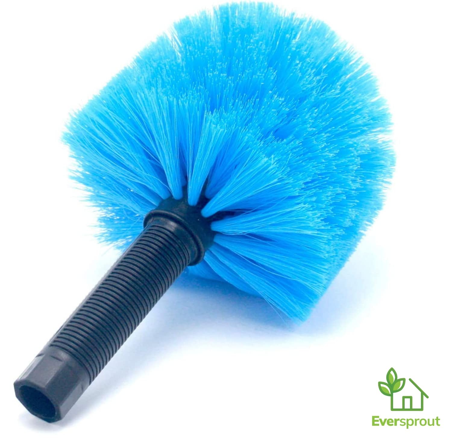 EVERSPROUT Twist-On Cobweb Duster | Hand Packaged 1 Count (Pack of 1), Blue